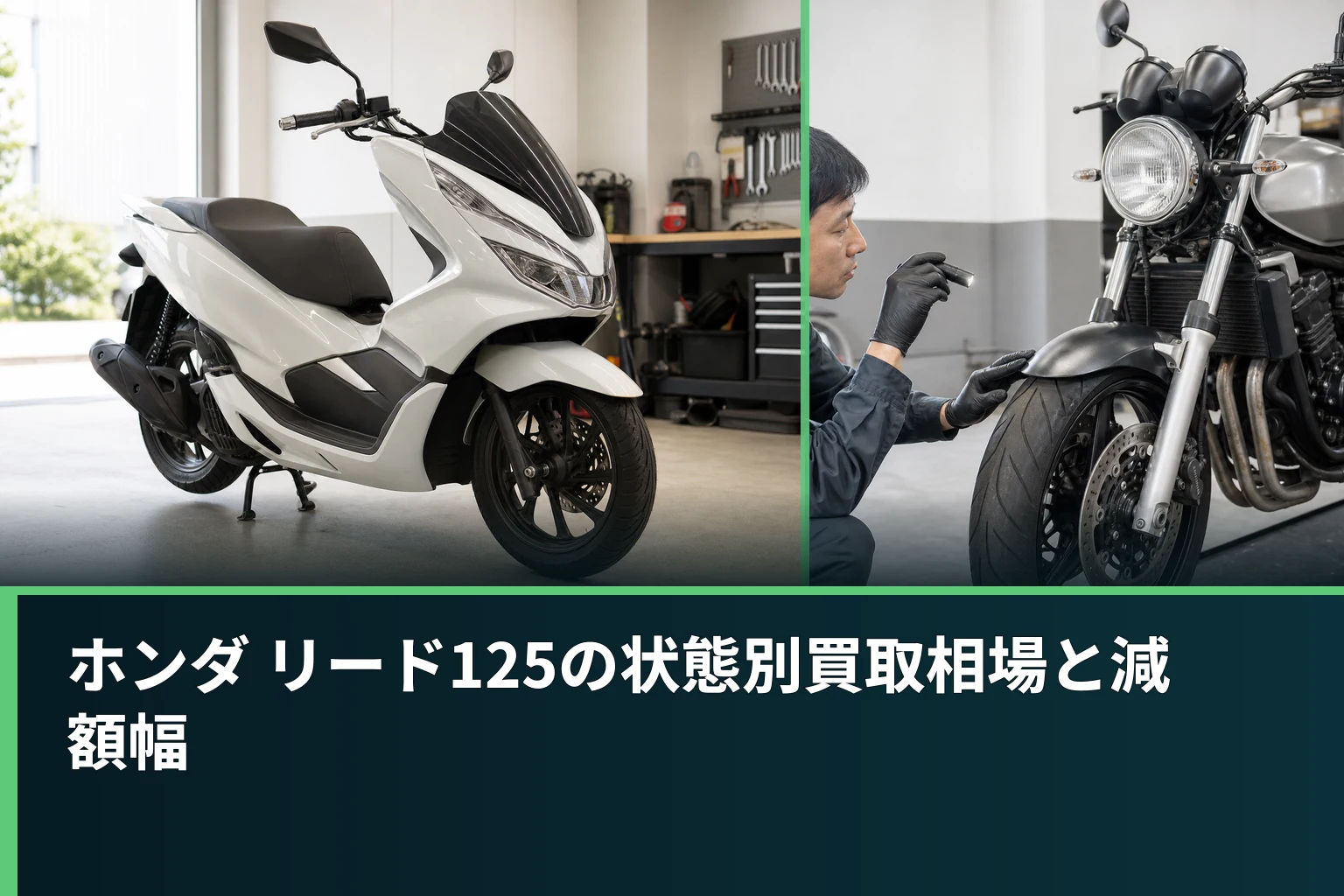 ホンダ リード125の状態別買取相場と減額幅