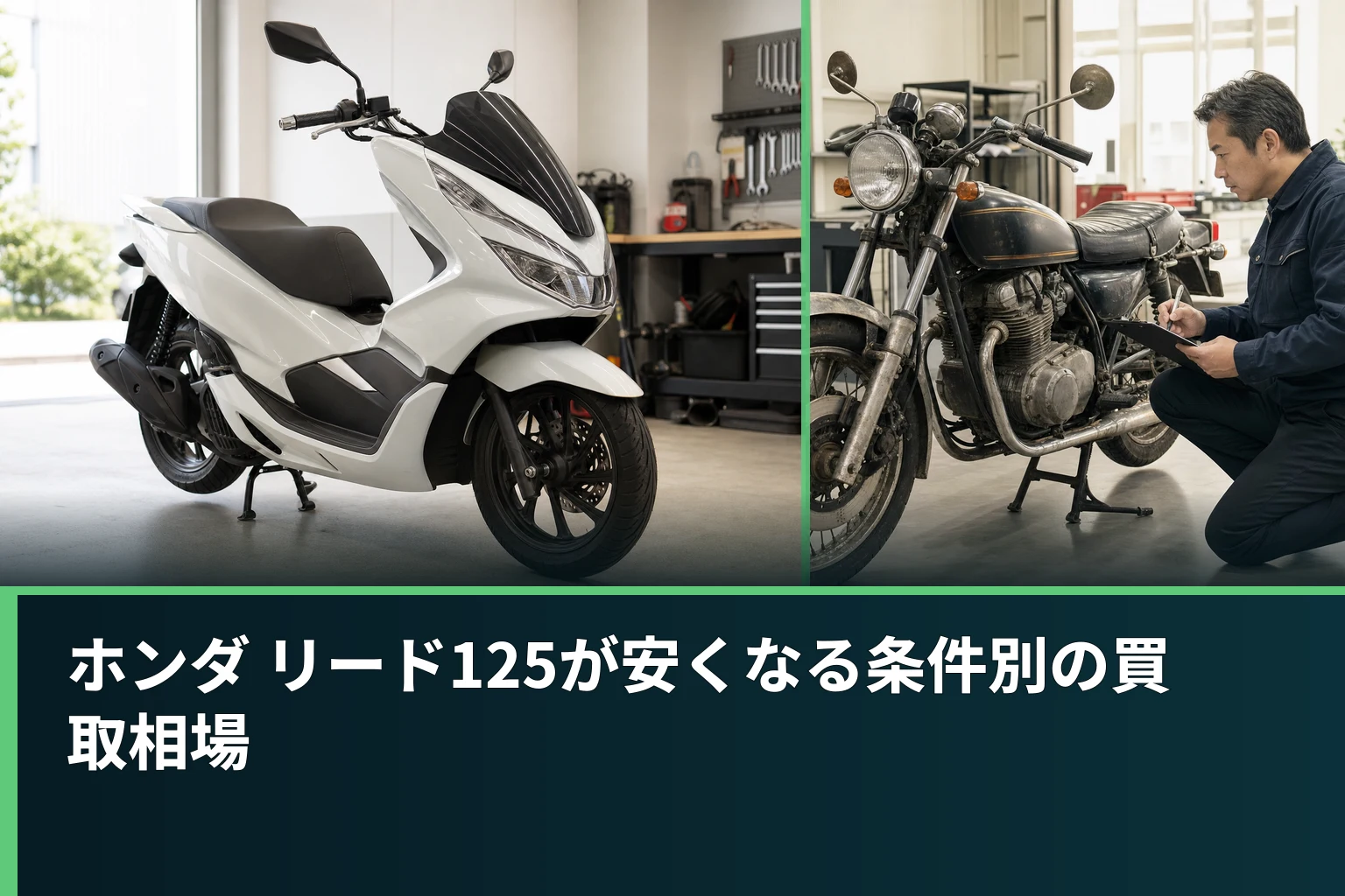 ホンダ リード125が安くなる条件別の買取相場
