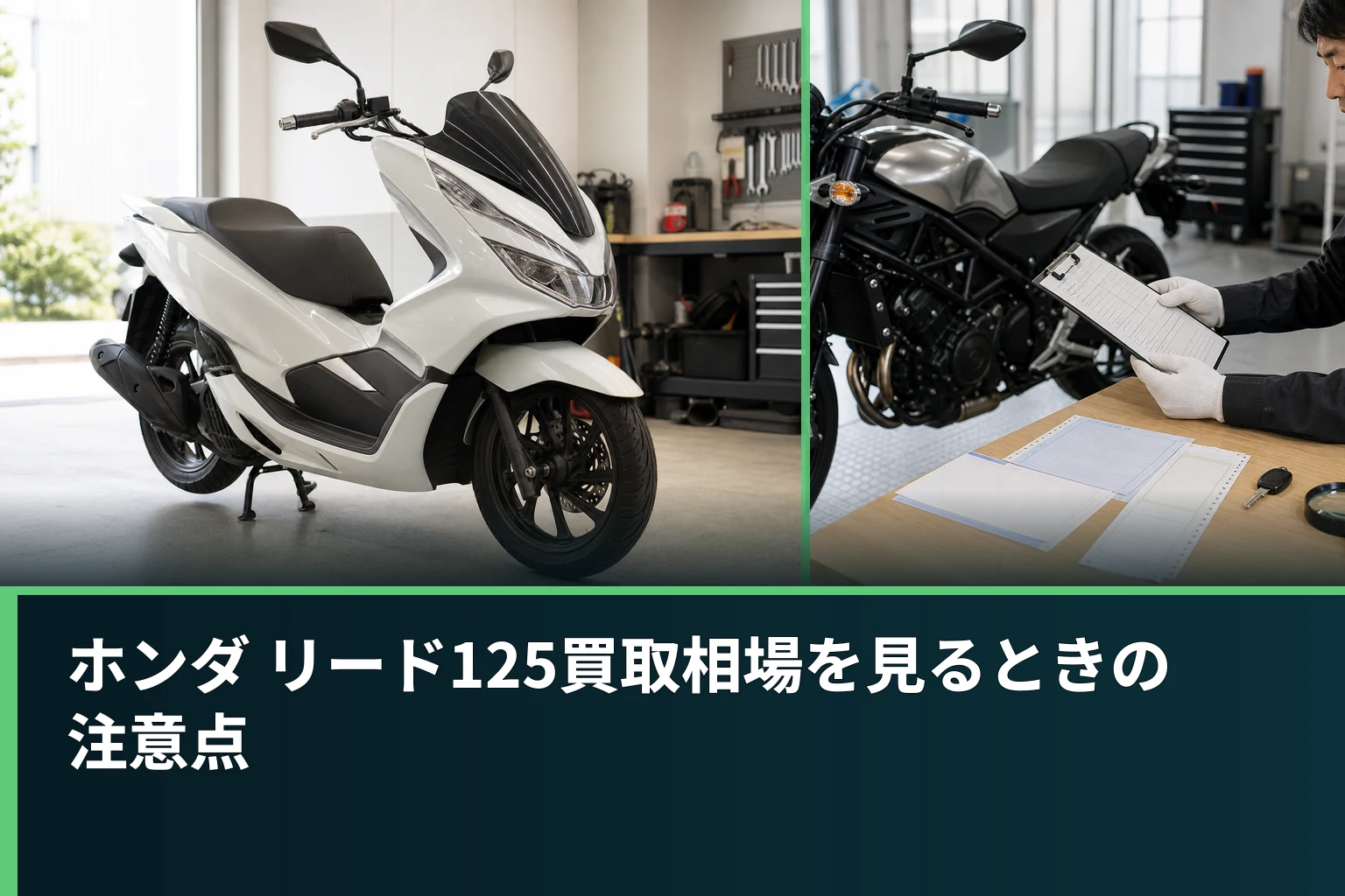 ホンダ リード125買取相場を見るときの注意点