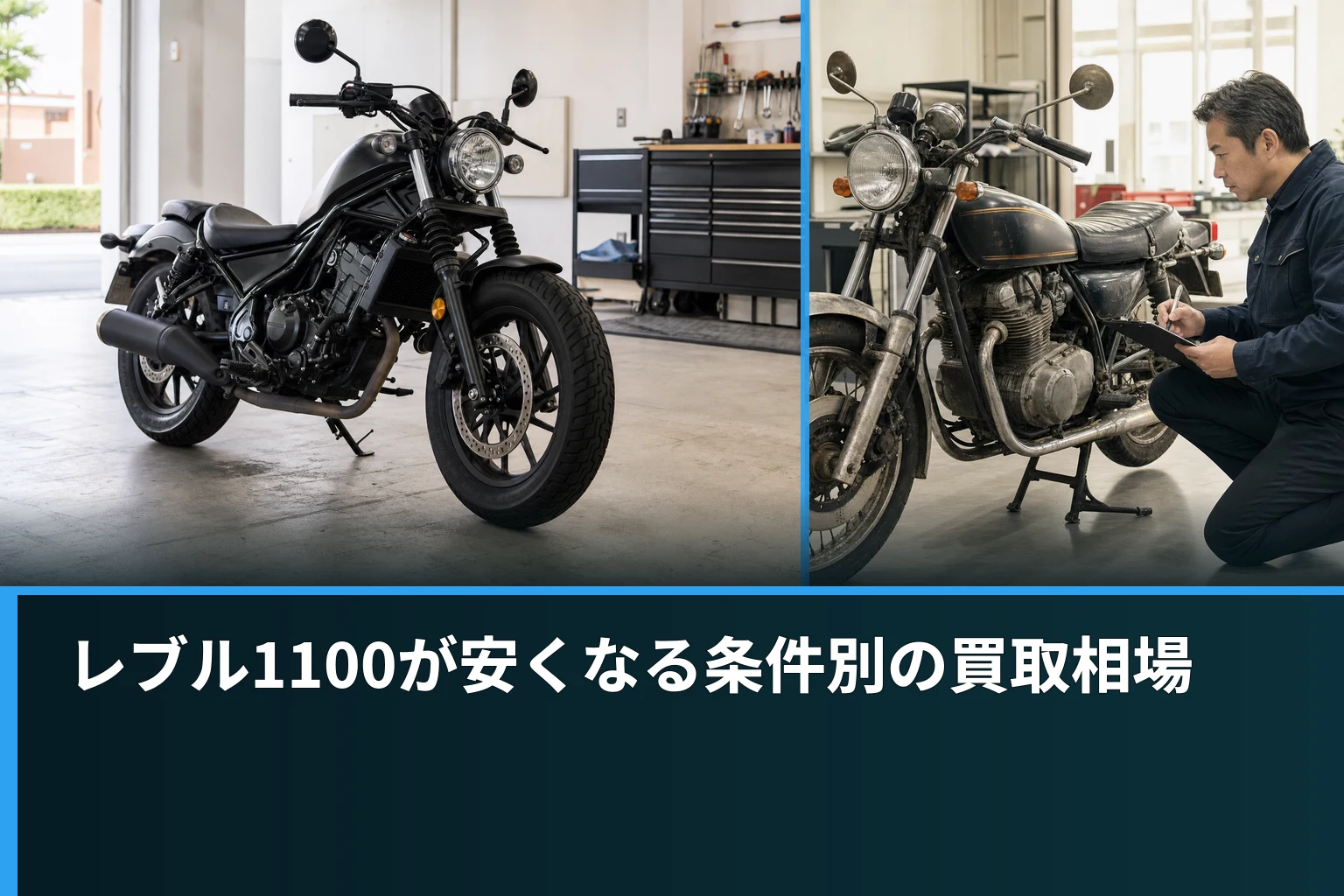 レブル1100が安くなる条件別の買取相場