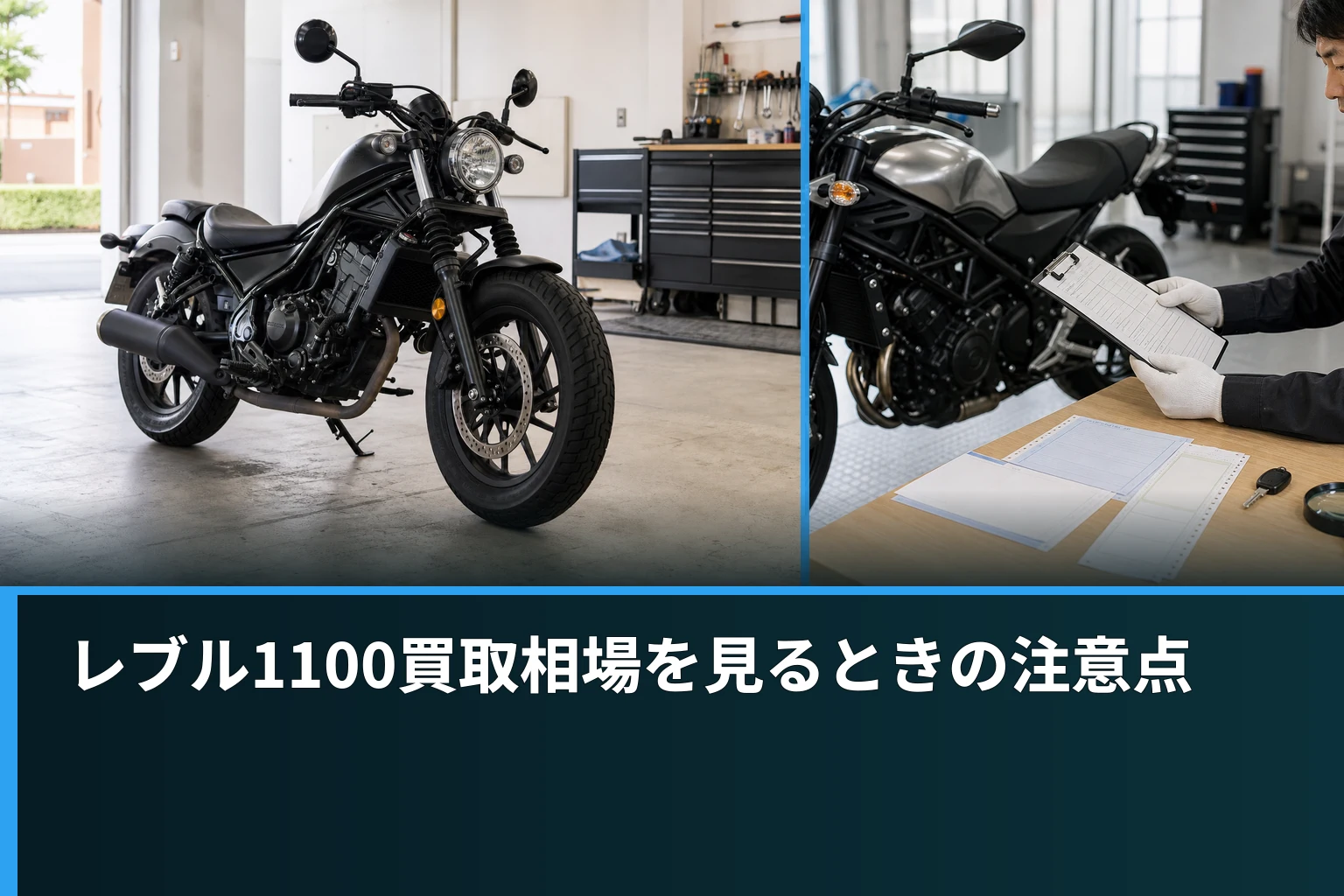 レブル1100買取相場を見るときの注意点