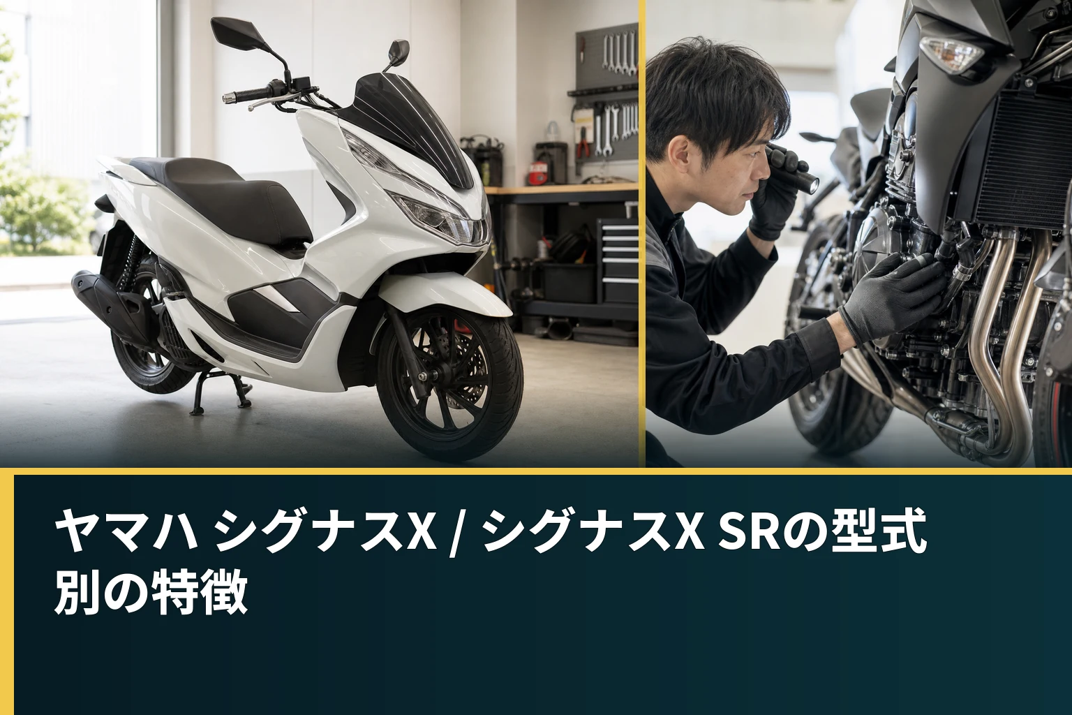 ヤマハ シグナスX / シグナスX SRの型式別の特徴