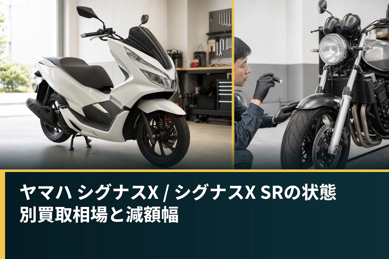 ヤマハ シグナスX / シグナスX SRの状態別買取相場と減額幅
