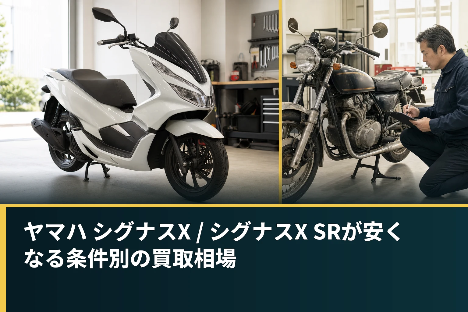 ヤマハ シグナスX / シグナスX SRが安くなる条件別の買取相場
