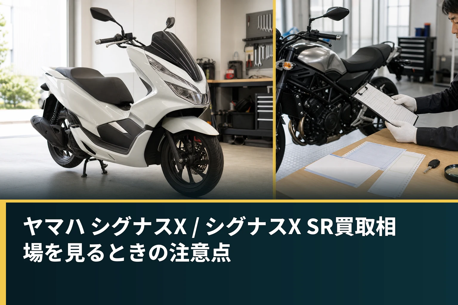 ヤマハ シグナスX / シグナスX SR買取相場を見るときの注意点