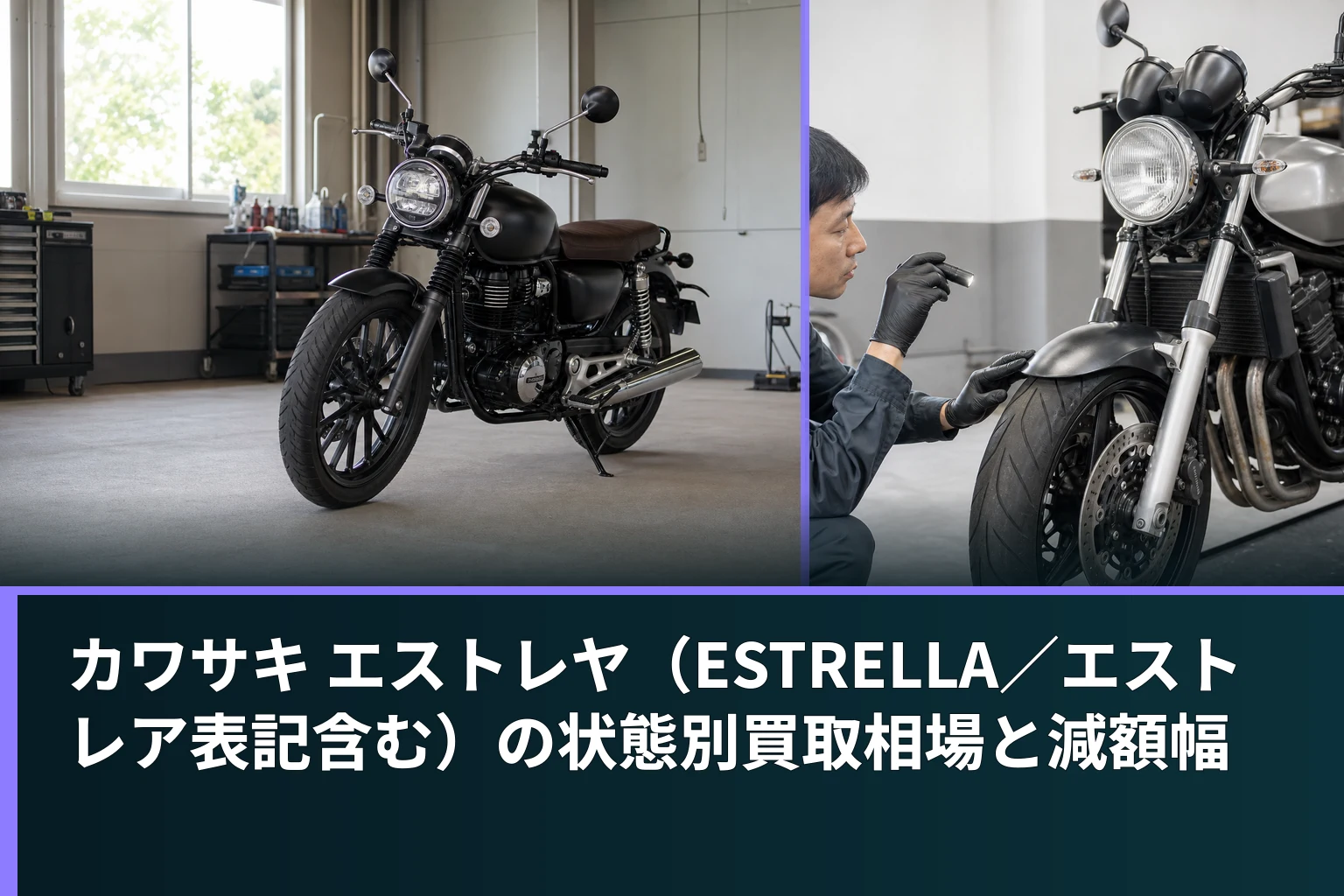 カワサキ エストレヤ(ESTRELLA/エストレア表記含む)の状態別買取相場と減額幅