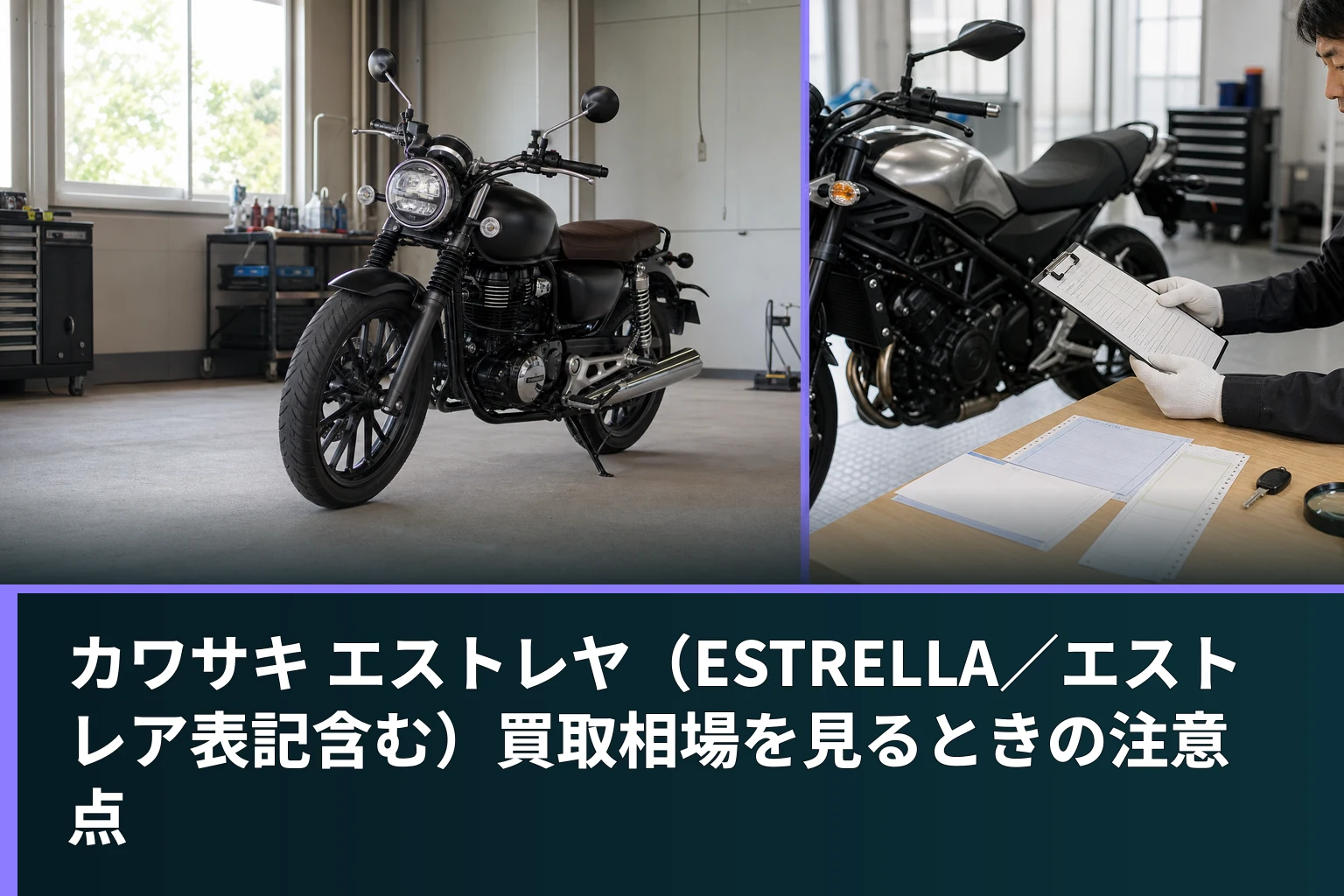 カワサキ エストレヤ(ESTRELLA/エストレア表記含む)買取相場を見るときの注意点