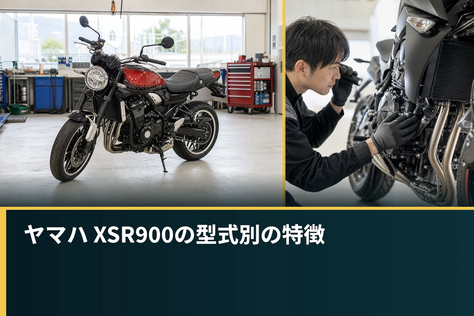 ヤマハ XSR900の型式別の特徴