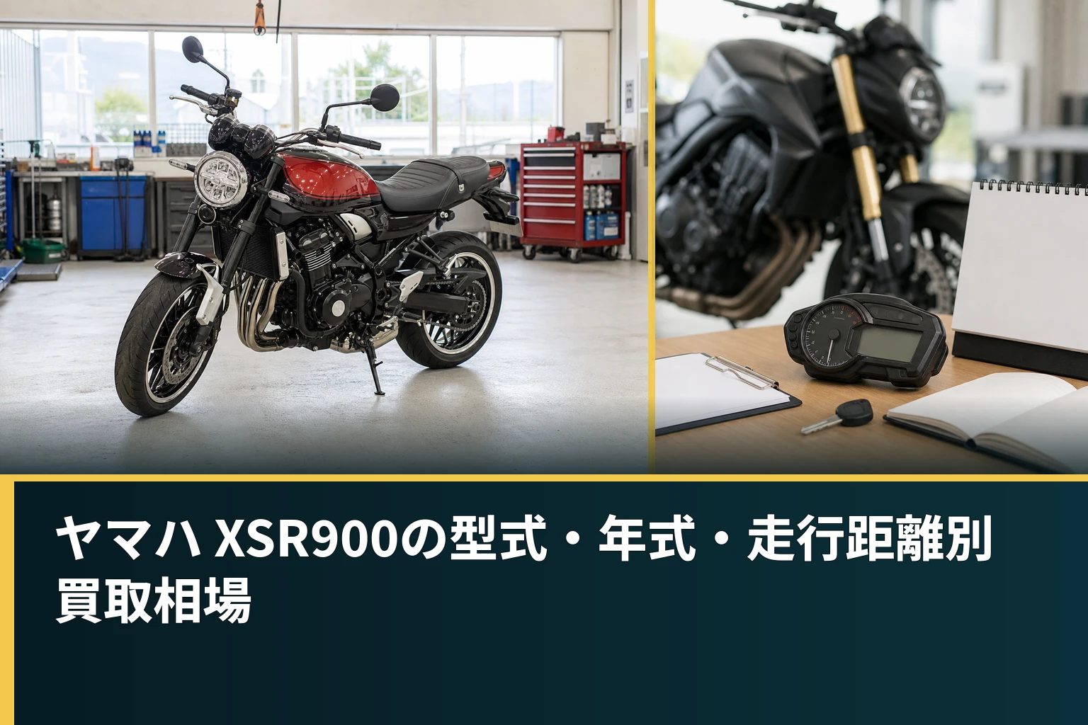 ヤマハ XSR900の型式・年式・走行距離別買取相場