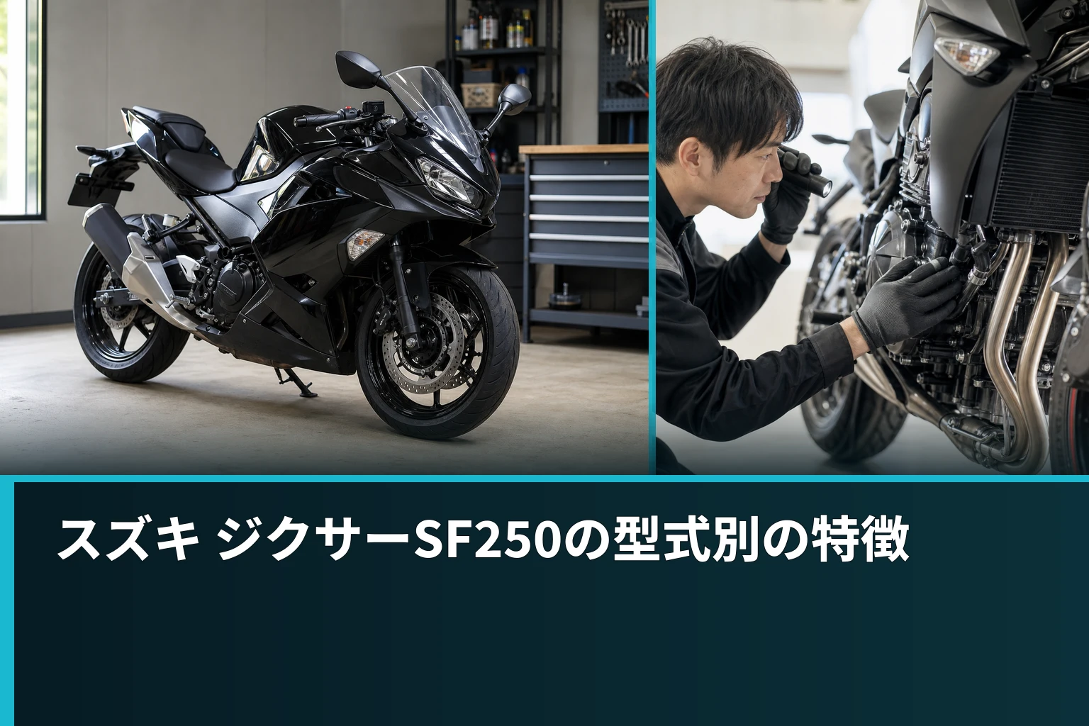 スズキ ジクサーSF250の型式別の特徴