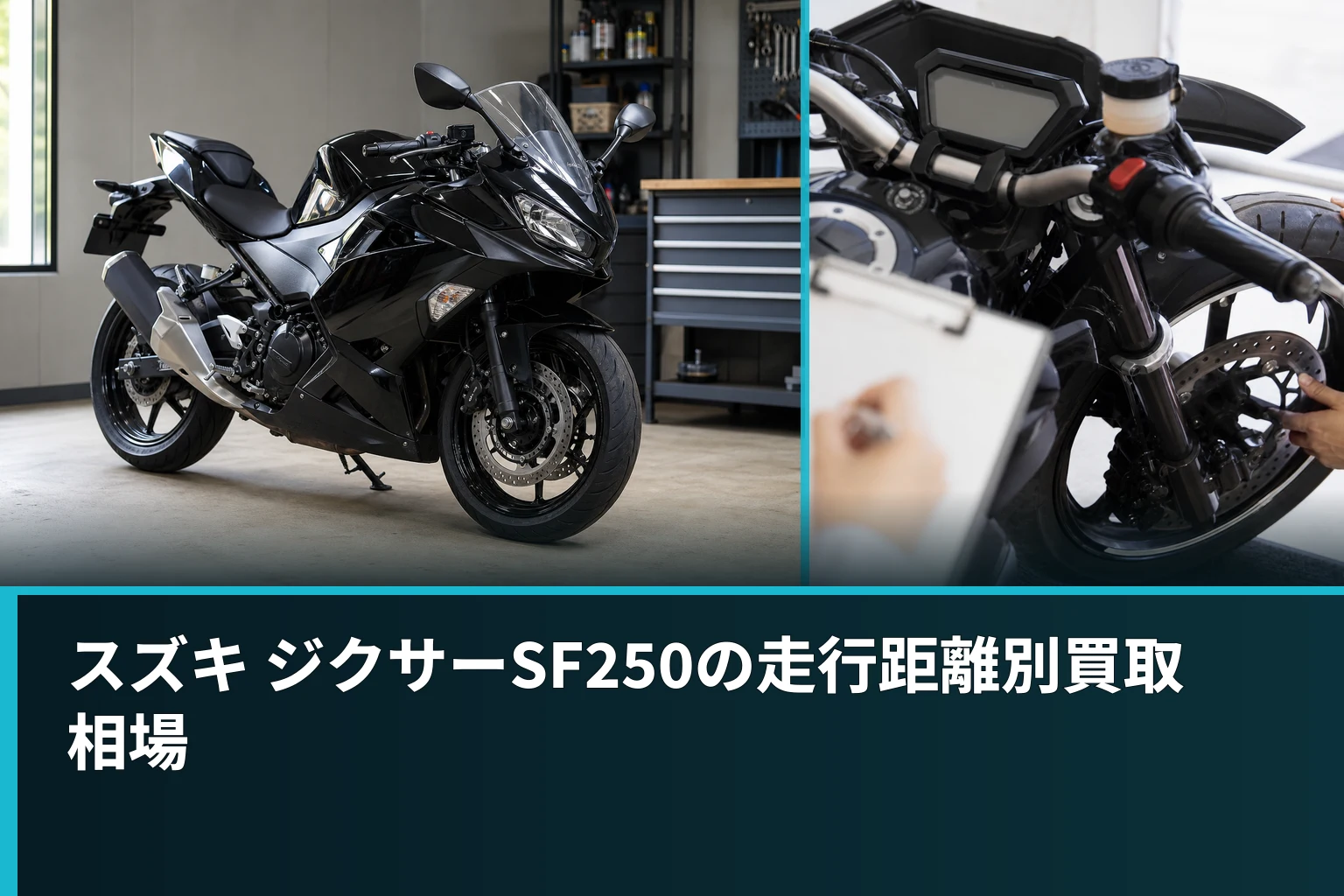 スズキ ジクサーSF250の走行距離別買取相場