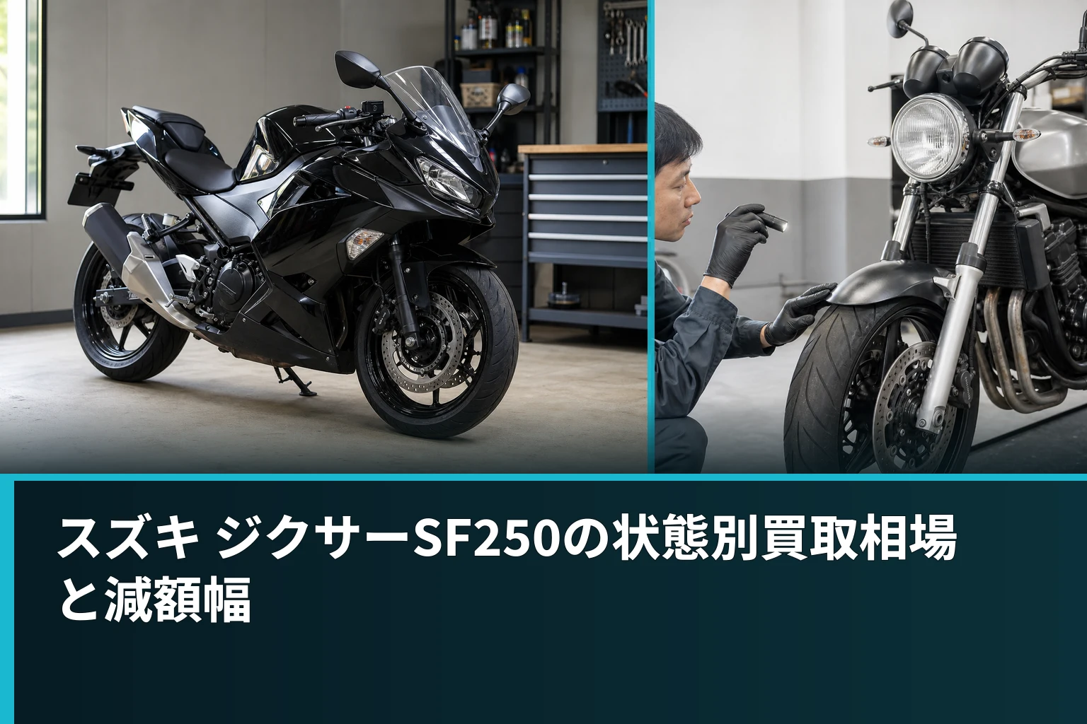 スズキ ジクサーSF250の状態別買取相場と減額幅
