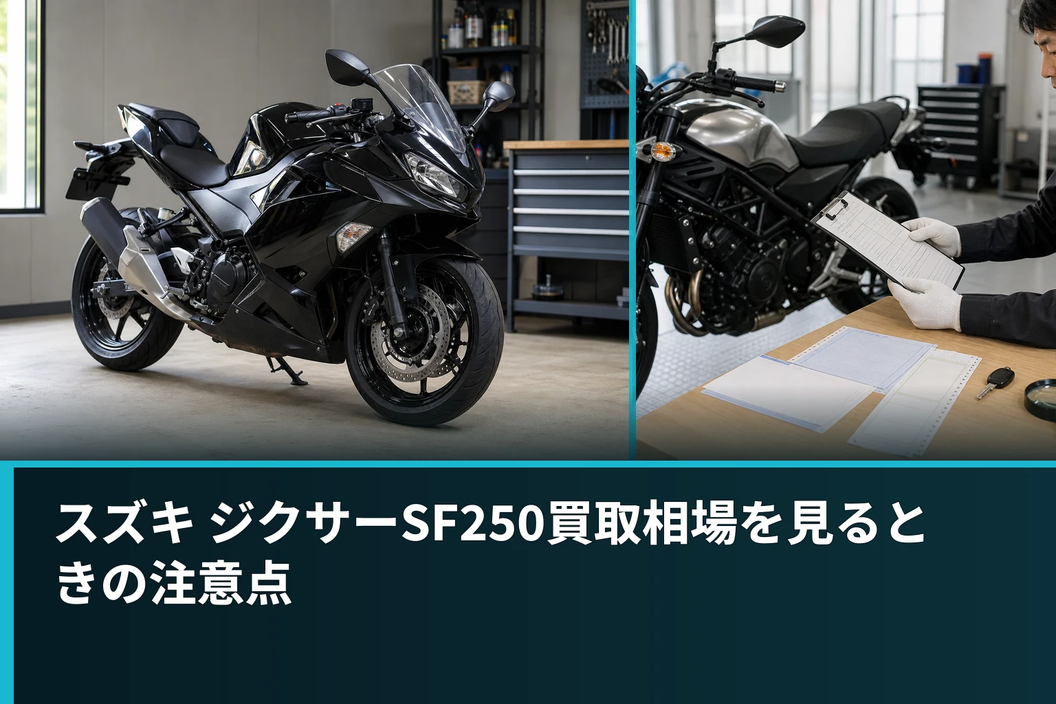 スズキ ジクサーSF250買取相場を見るときの注意点