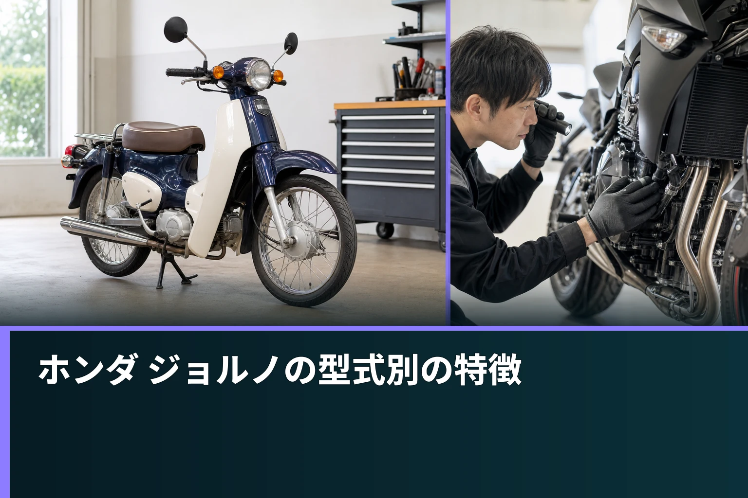 ホンダ ジョルノの型式別の特徴