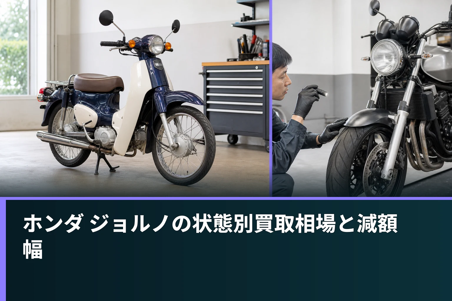 ホンダ ジョルノの状態別買取相場と減額幅