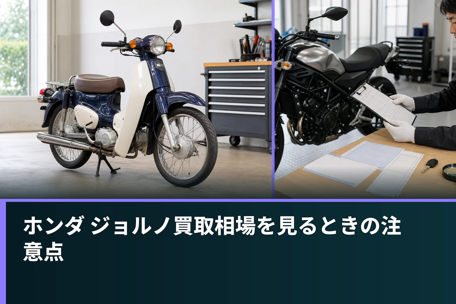 ホンダ ジョルノ買取相場を見るときの注意点