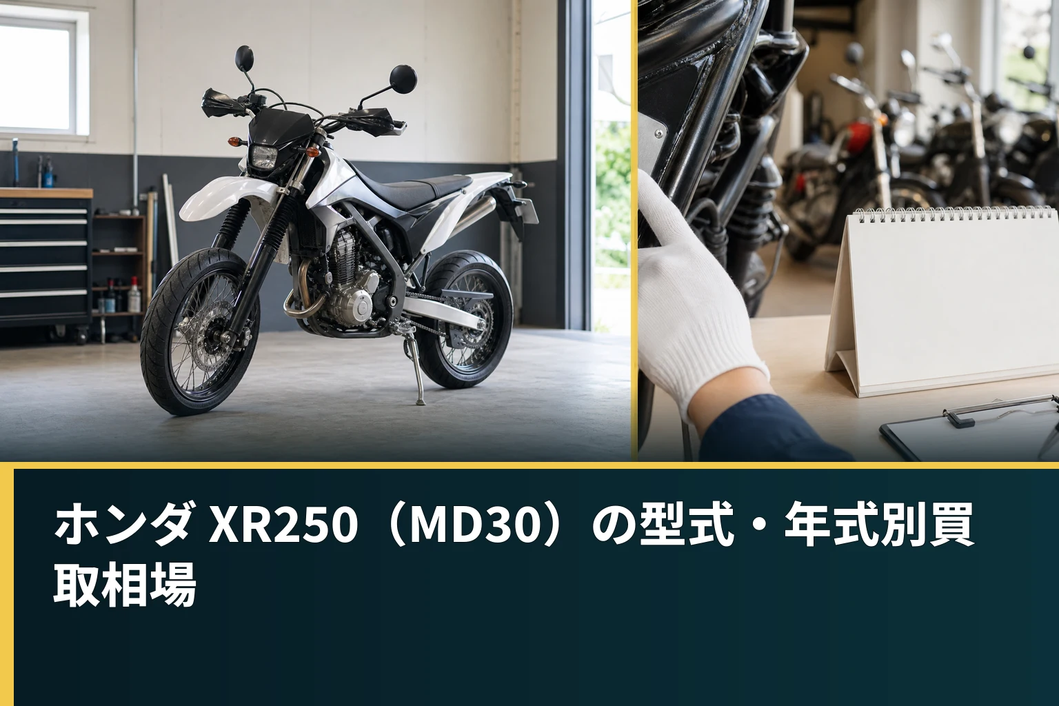 ホンダ XR250(MD30)の型式・年式別買取相場