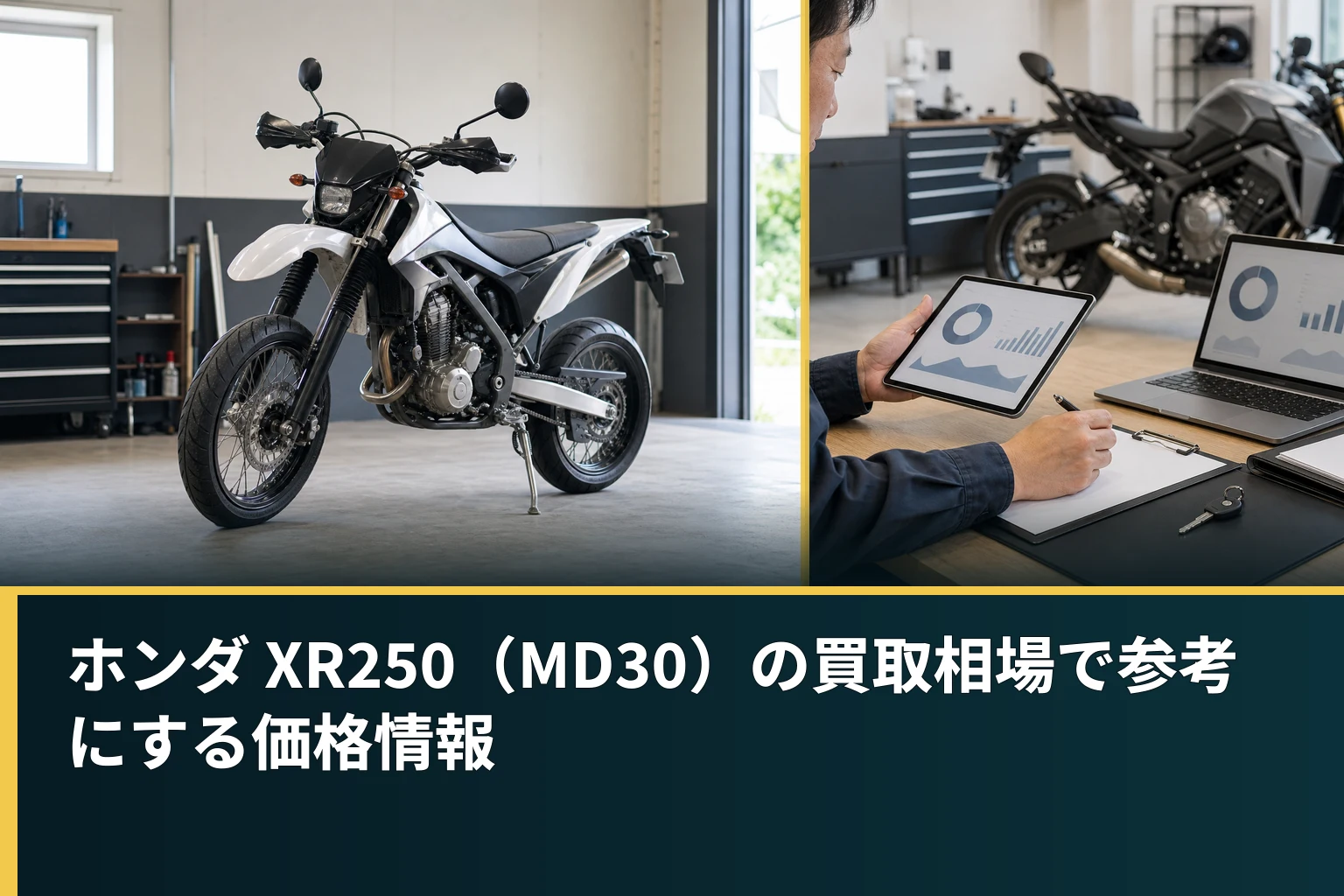 ホンダ XR250(MD30)の買取相場で参考にする価格情報