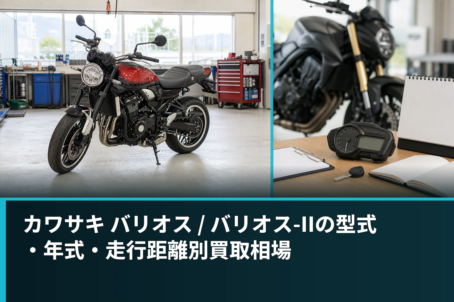 カワサキ バリオス / バリオス-IIの型式・年式・走行距離別買取相場