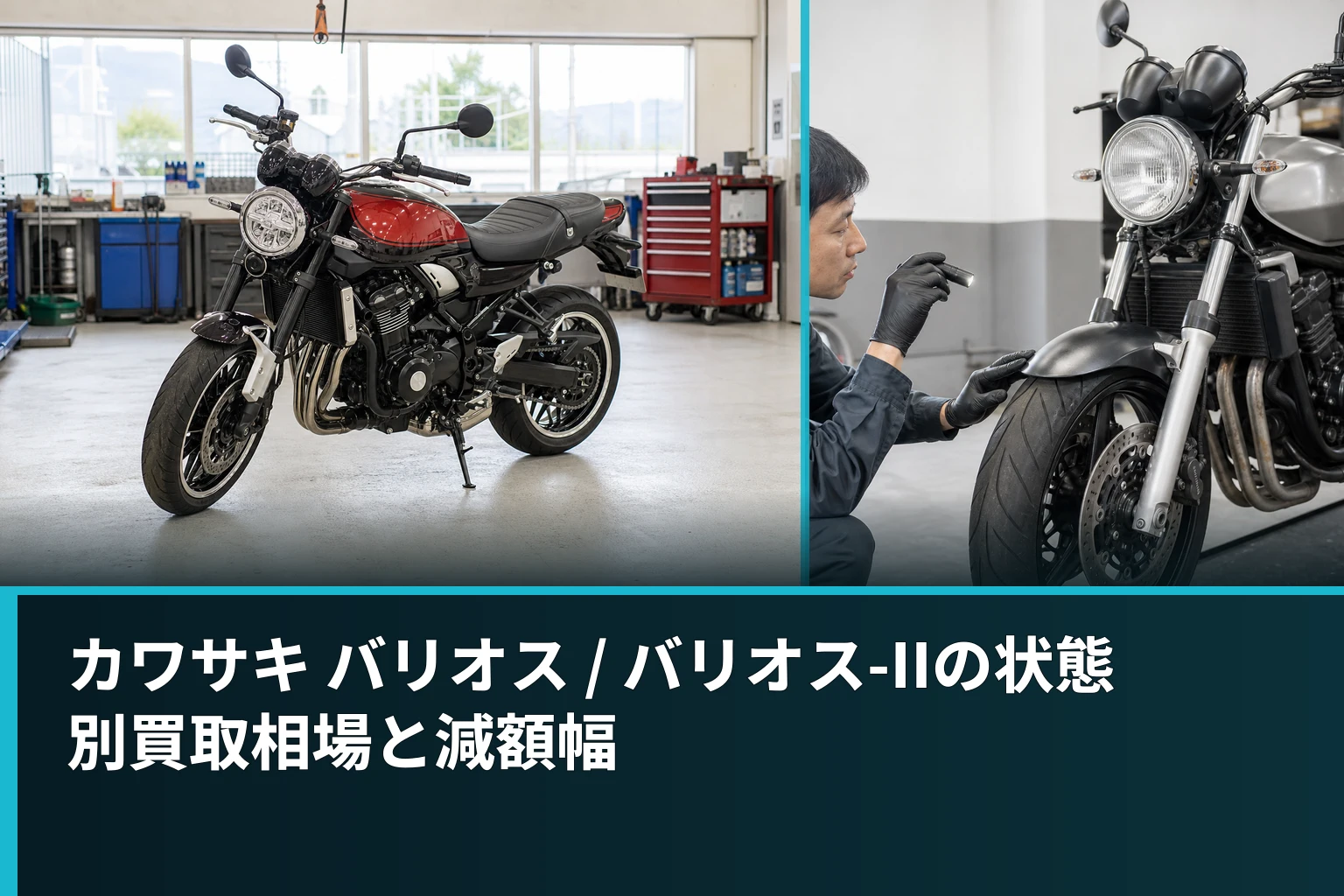 カワサキ バリオス / バリオス-IIの状態別買取相場と減額幅