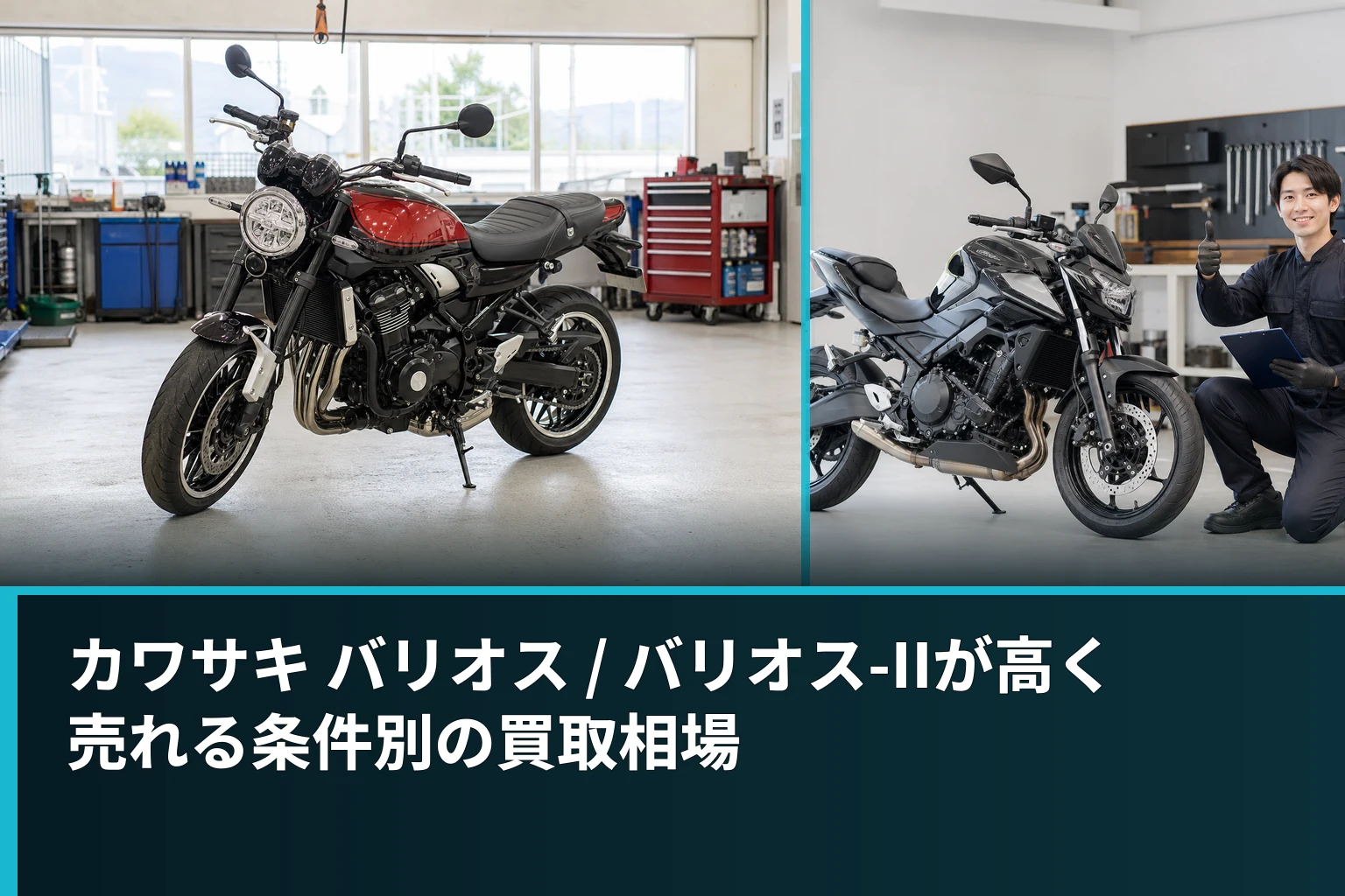 カワサキ バリオス / バリオス-IIが高く売れる条件別の買取相場