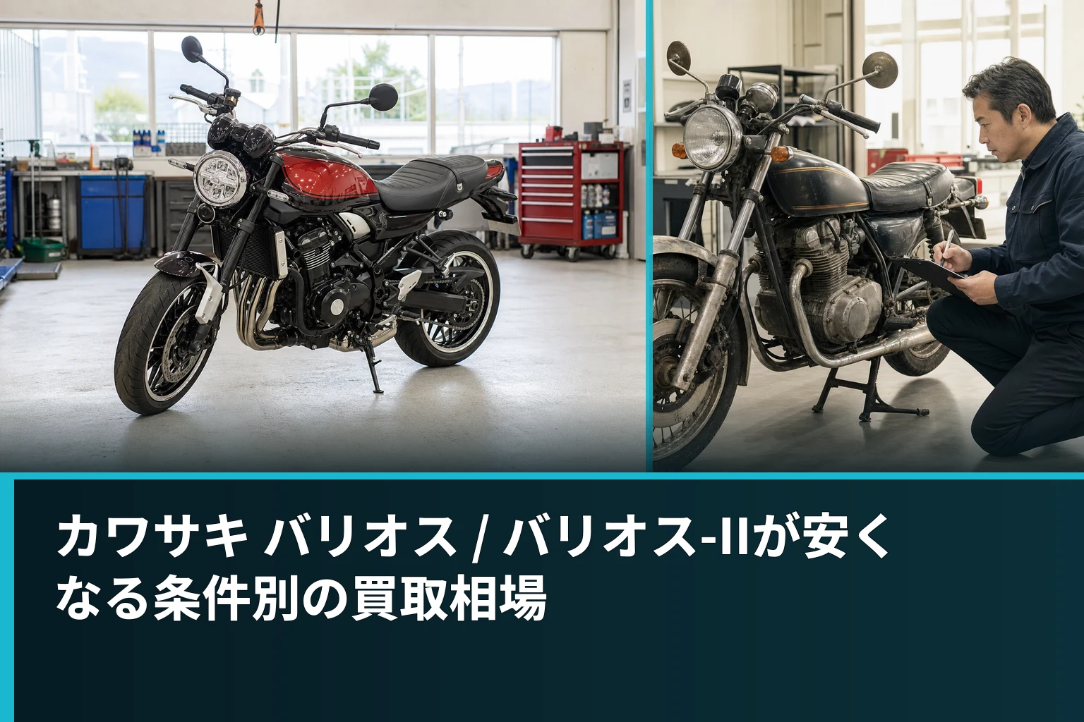 カワサキ バリオス / バリオス-IIが安くなる条件別の買取相場