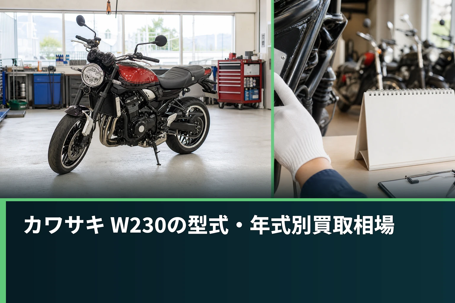 カワサキ W230の型式・年式別買取相場