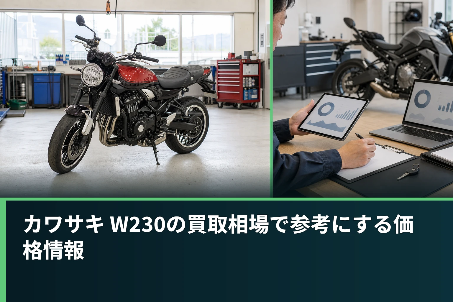 カワサキ W230の買取相場で参考にする価格情報