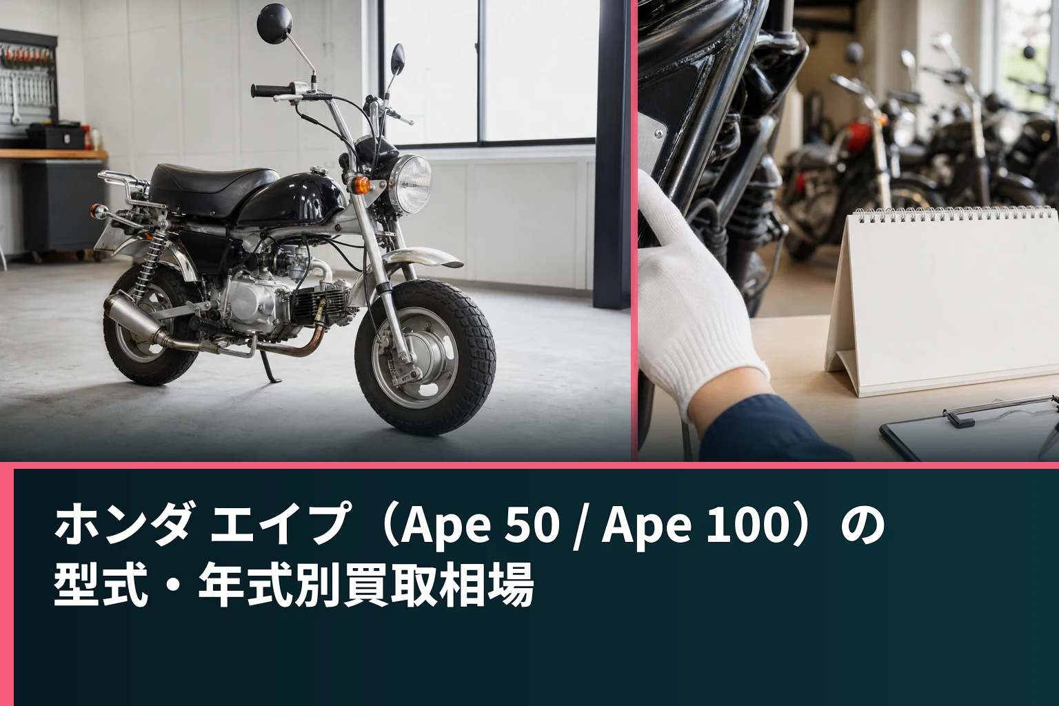 ホンダ エイプ(Ape 50 / Ape 100)の型式・年式別買取相場