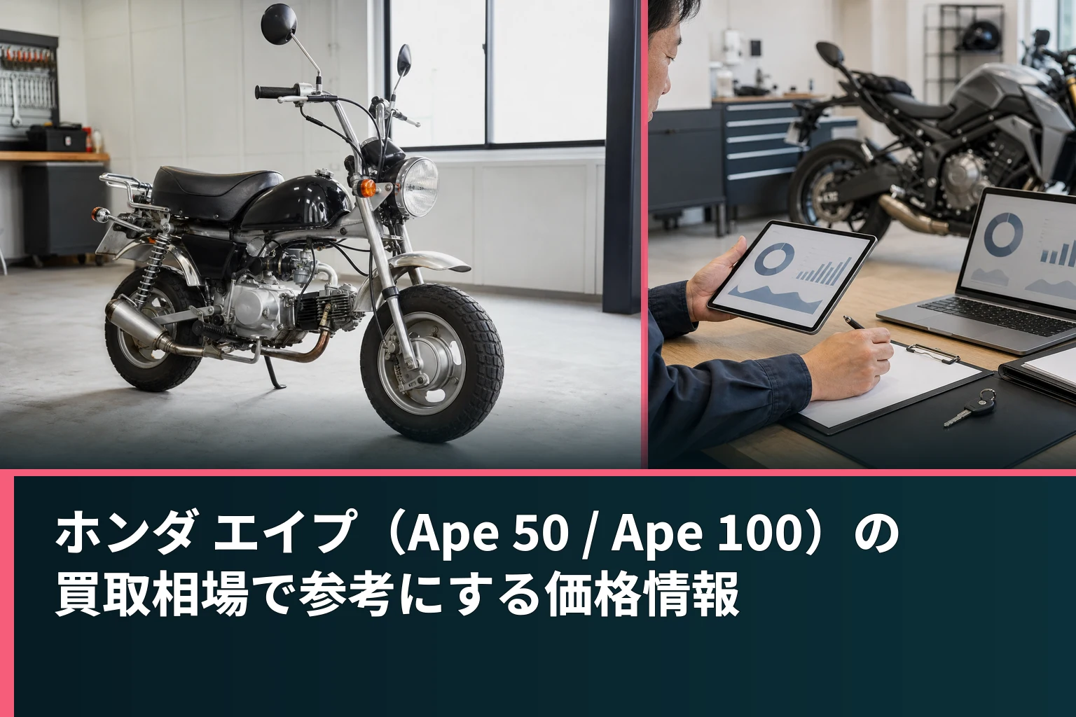 ホンダ エイプ(Ape 50 / Ape 100)の買取相場で参考にする価格情報