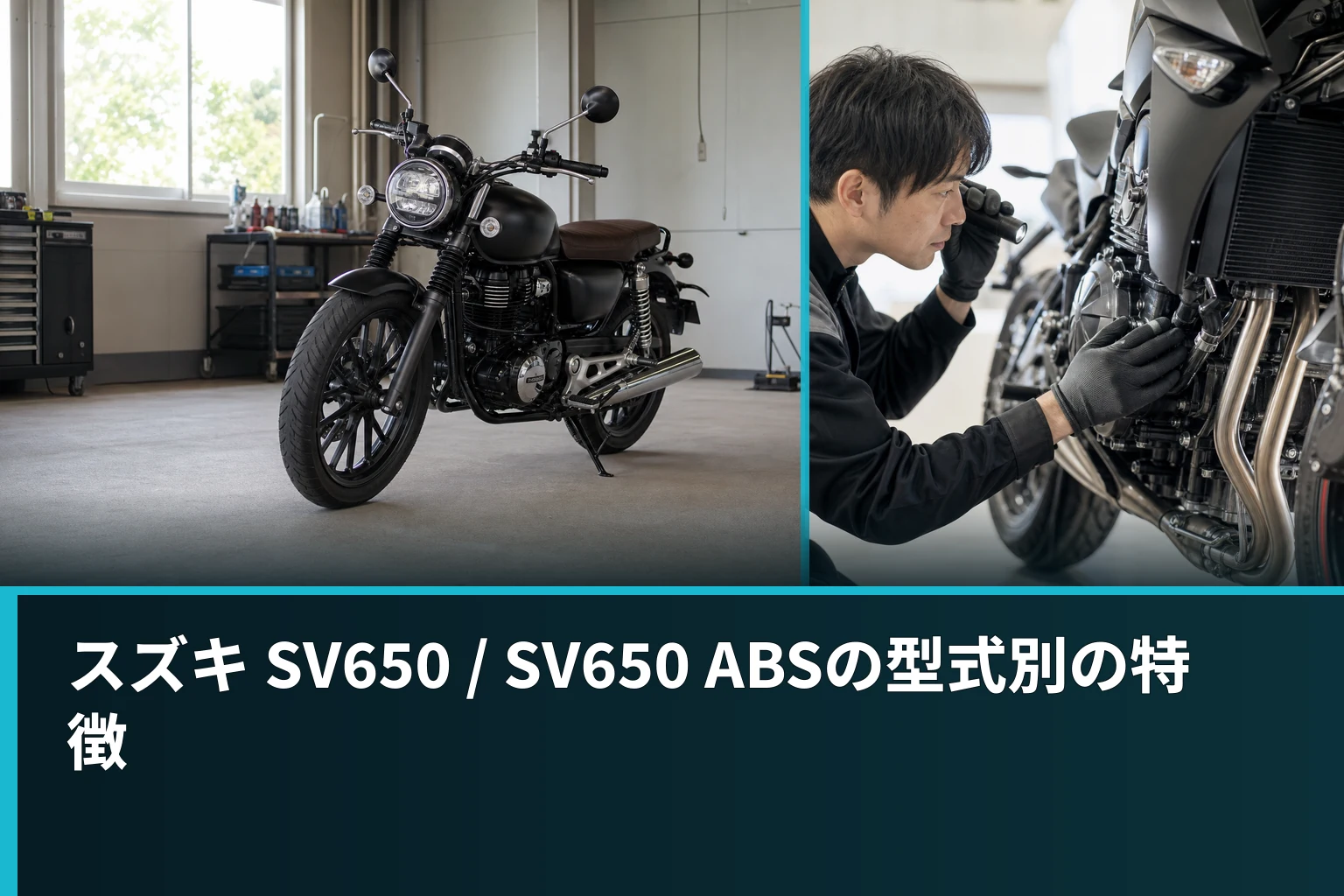 スズキ SV650 / SV650 ABSの型式別の特徴