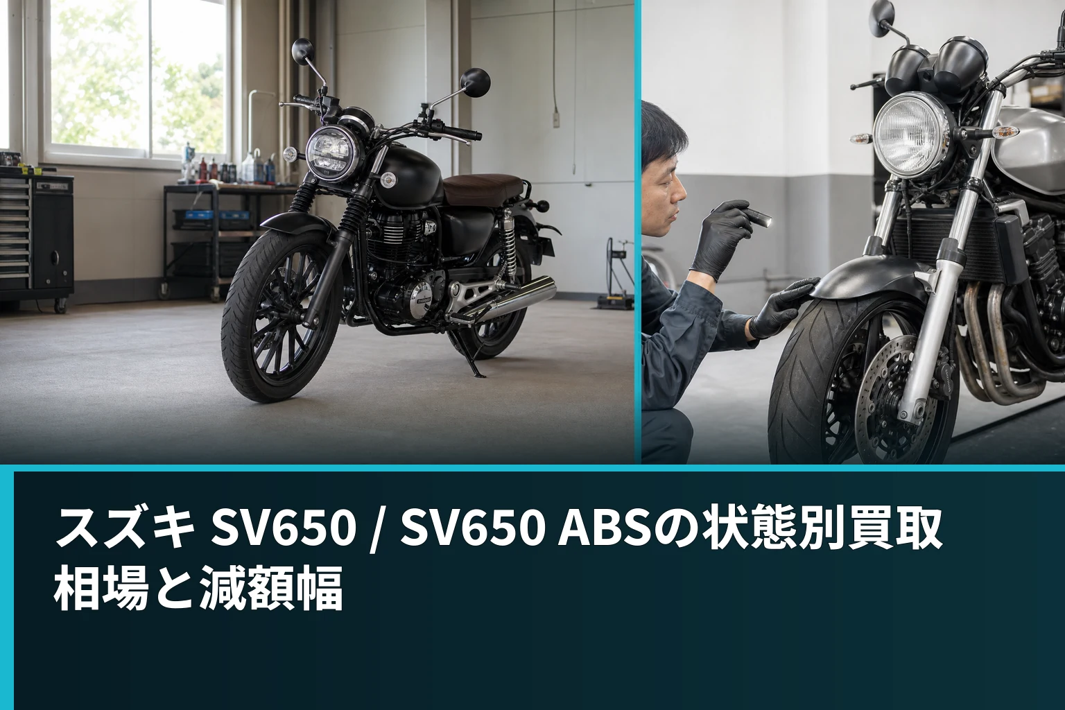 スズキ SV650 / SV650 ABSの状態別買取相場と減額幅