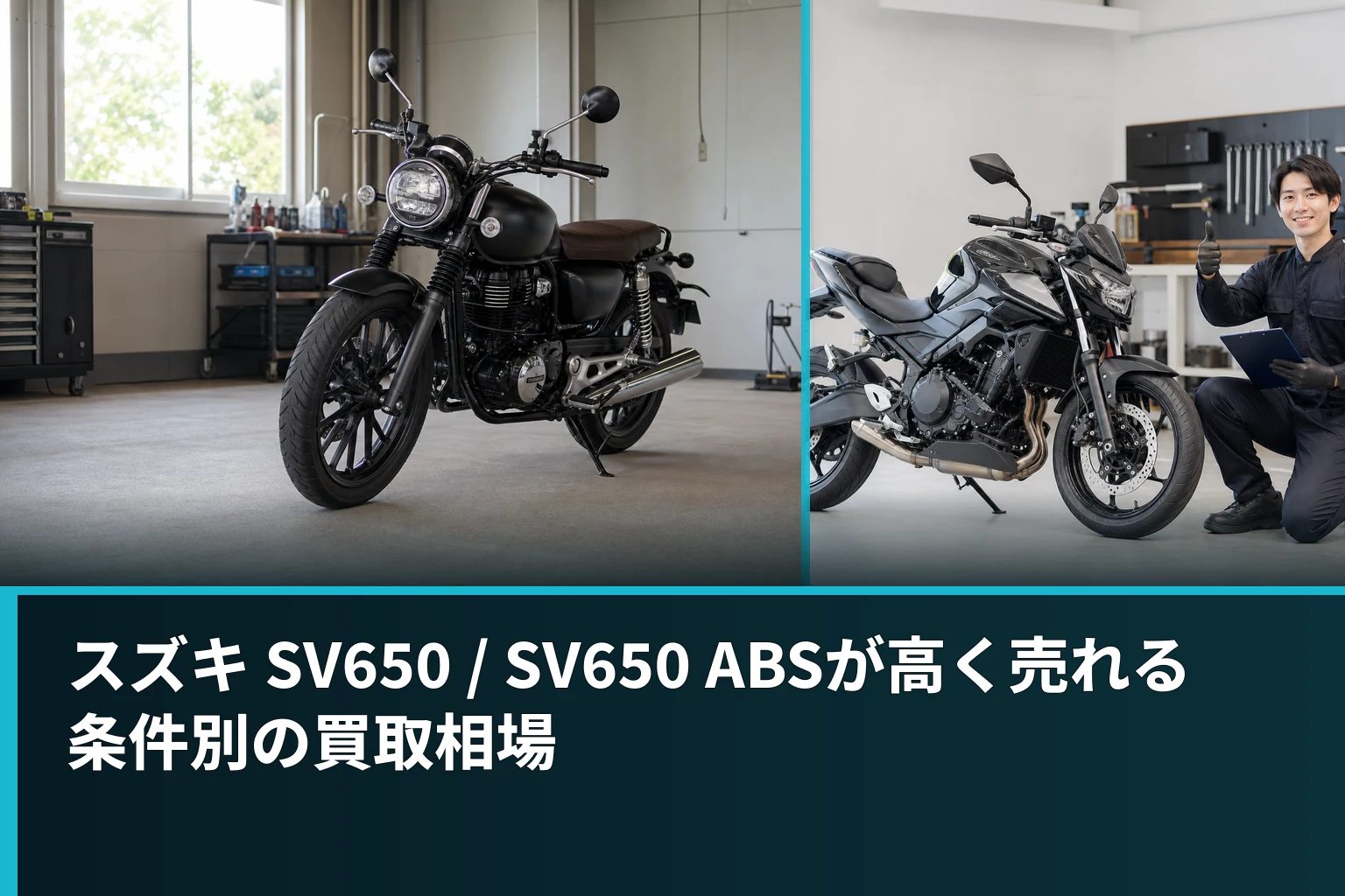 スズキ SV650 / SV650 ABSが高く売れる条件別の買取相場