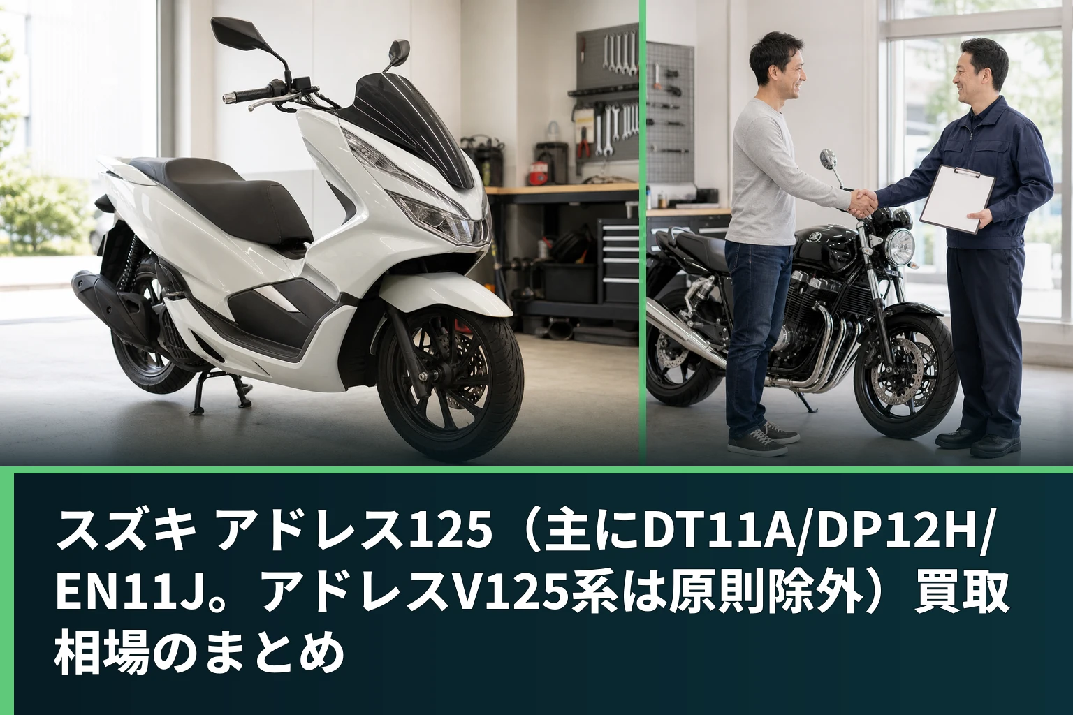 スズキ アドレス125(主にDT11A/DP12H/EN11J。アドレスV125系は原則除外)買取相場のまとめ