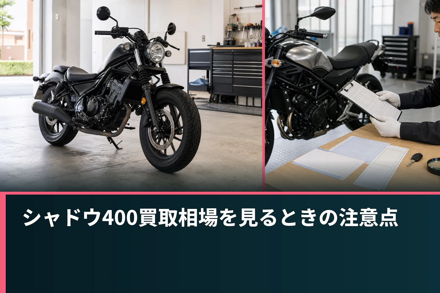 シャドウ400買取相場を見るときの注意点