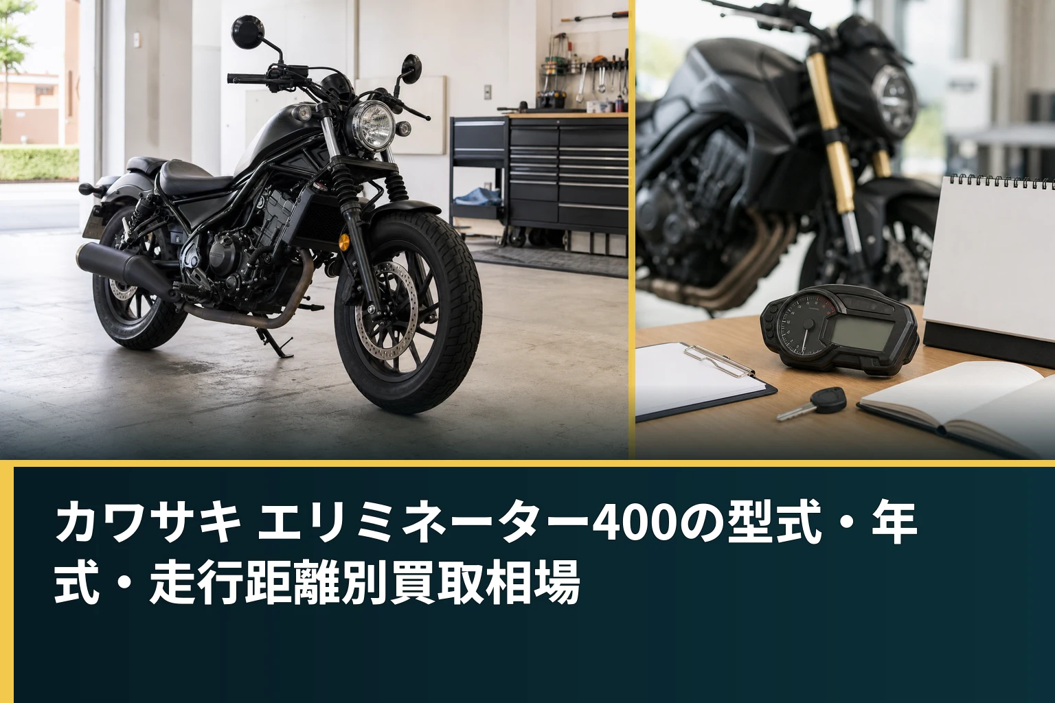 カワサキ エリミネーター400の型式・年式・走行距離別買取相場