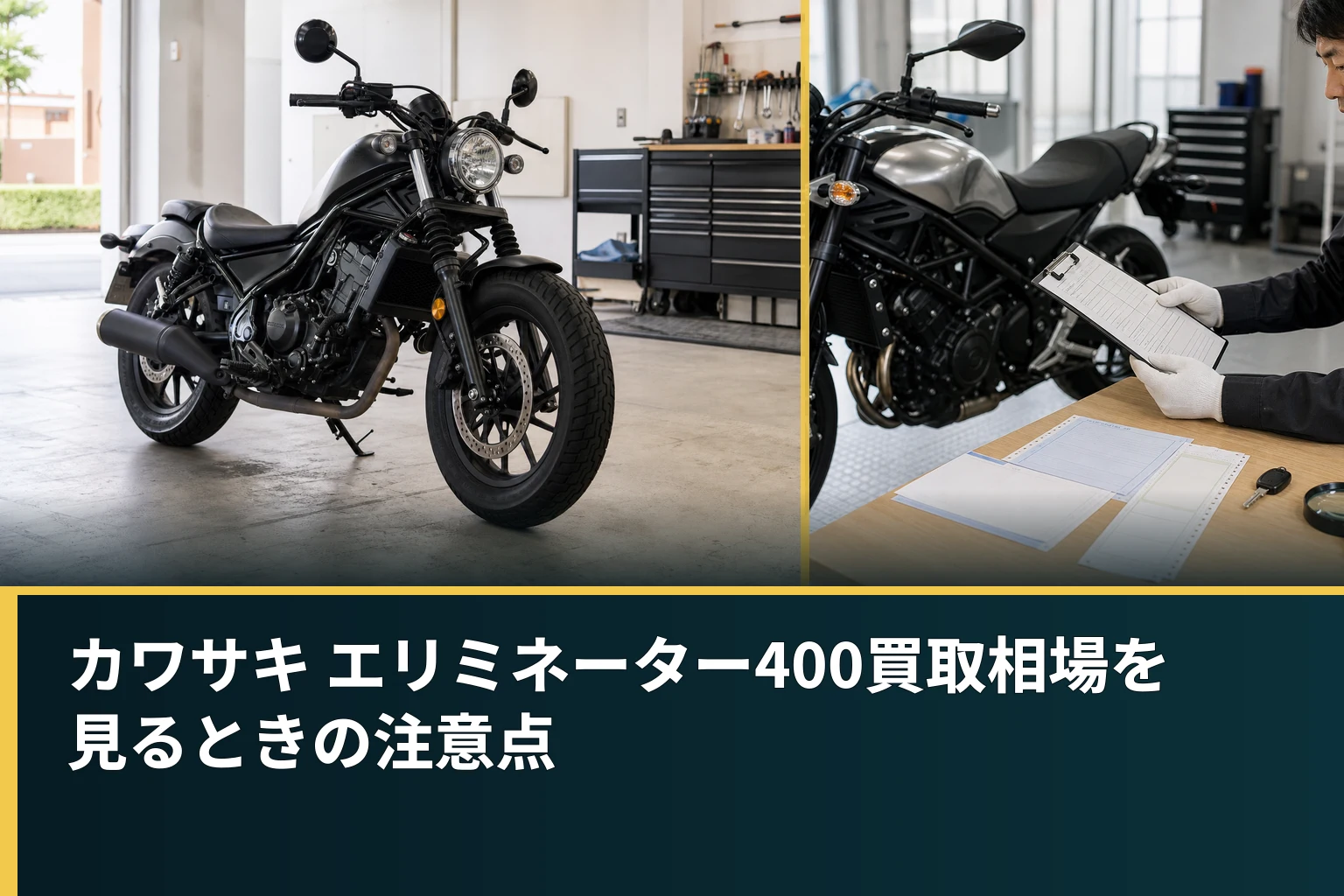カワサキ エリミネーター400買取相場を見るときの注意点