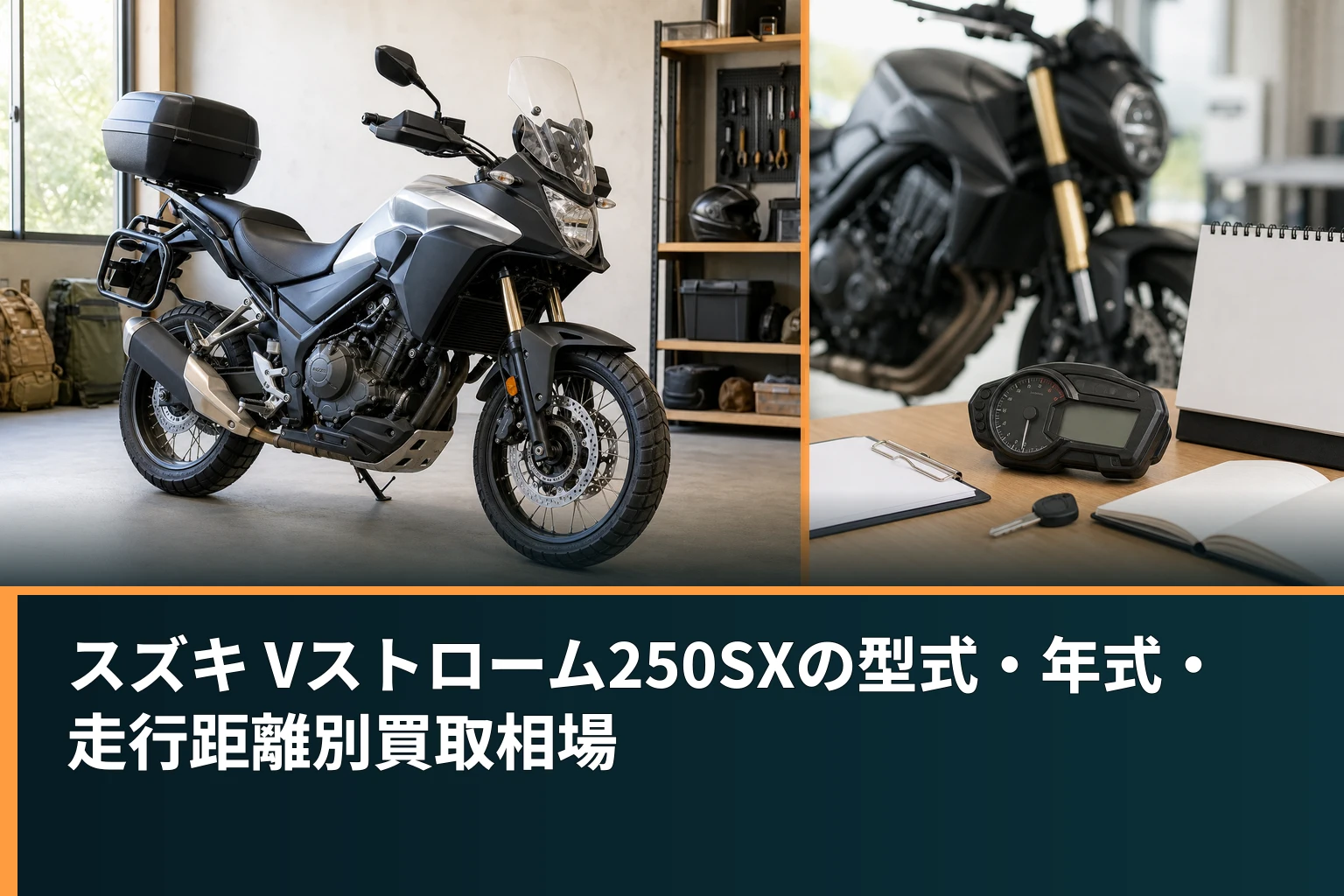 スズキ Vストローム250SXの型式・年式・走行距離別買取相場