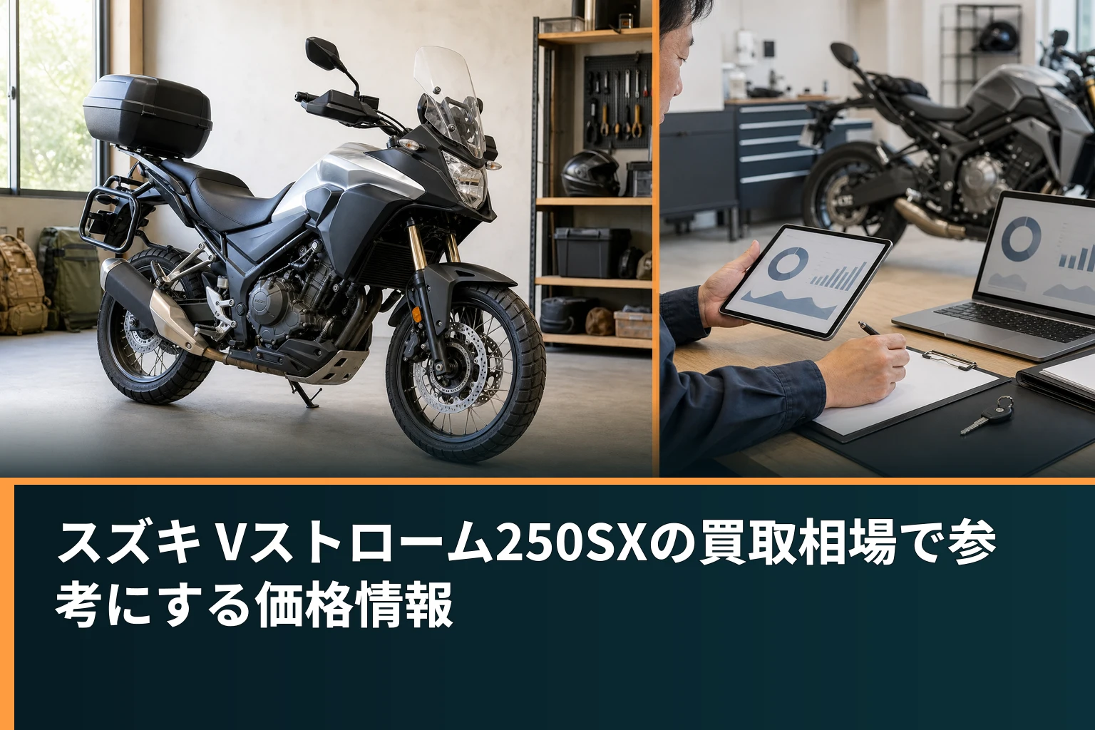 スズキ Vストローム250SXの買取相場で参考にする価格情報