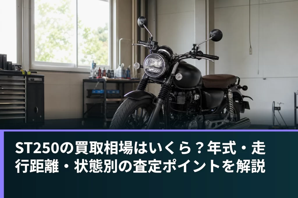 ST250の買取相場はいくら？年式・走行距離・状態別の査定ポイントを解説