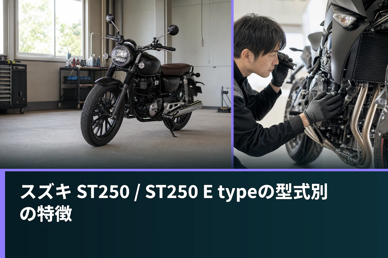 スズキ ST250 / ST250 E typeの型式別の特徴