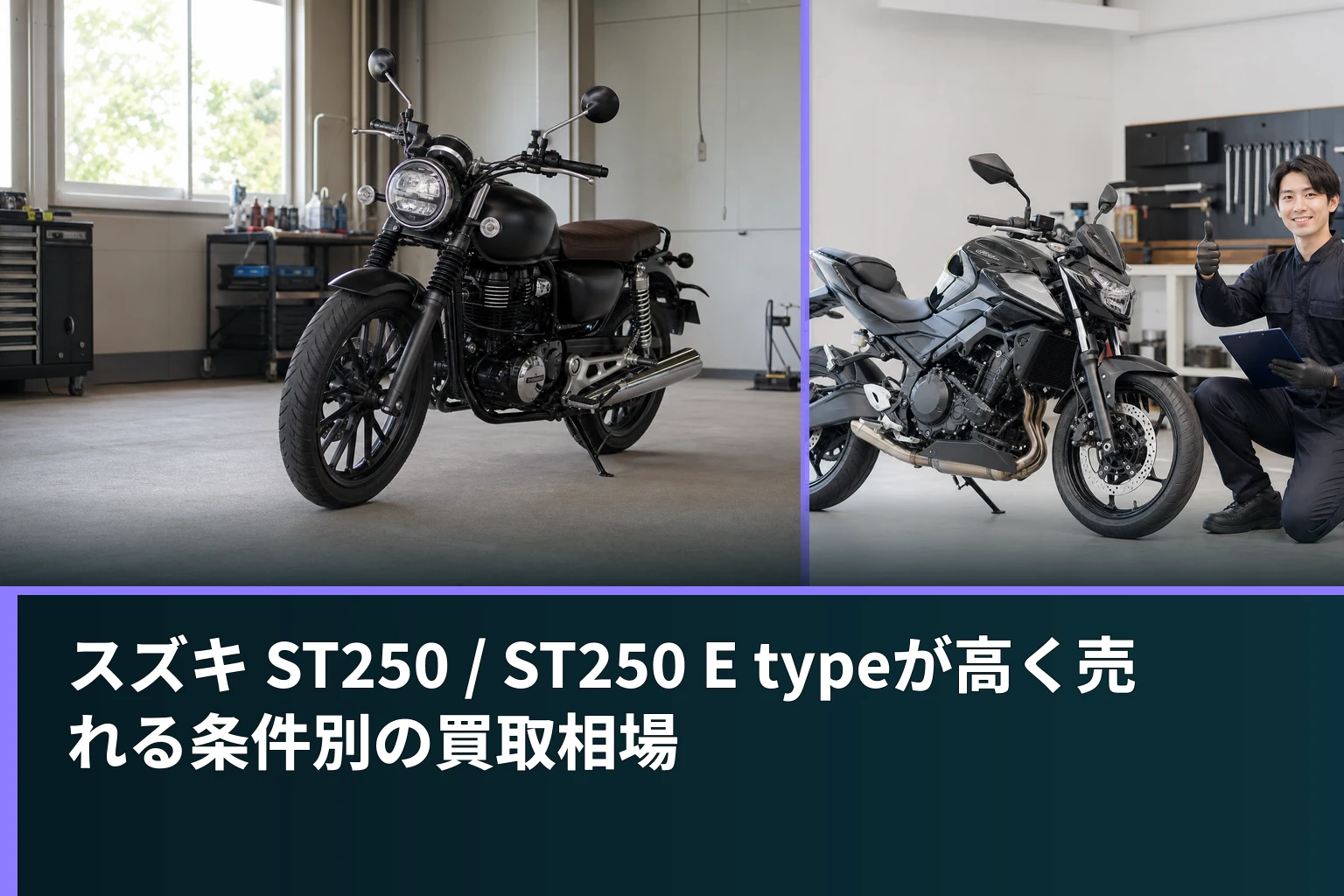 スズキ ST250 / ST250 E typeが高く売れる条件別の買取相場