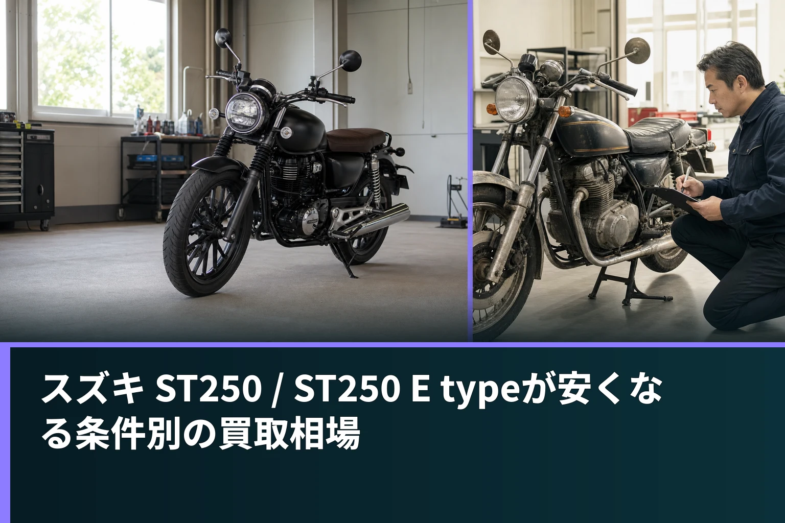 スズキ ST250 / ST250 E typeが安くなる条件別の買取相場