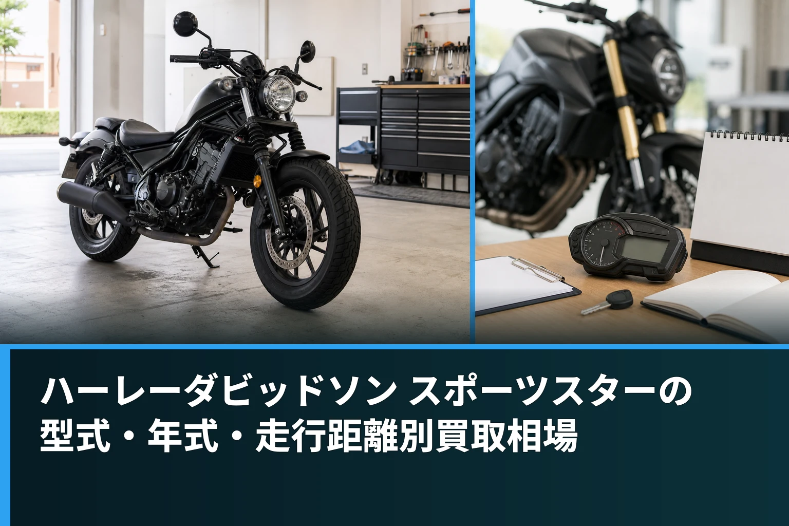 ハーレーダビッドソン スポーツスターの型式・年式・走行距離別買取相場