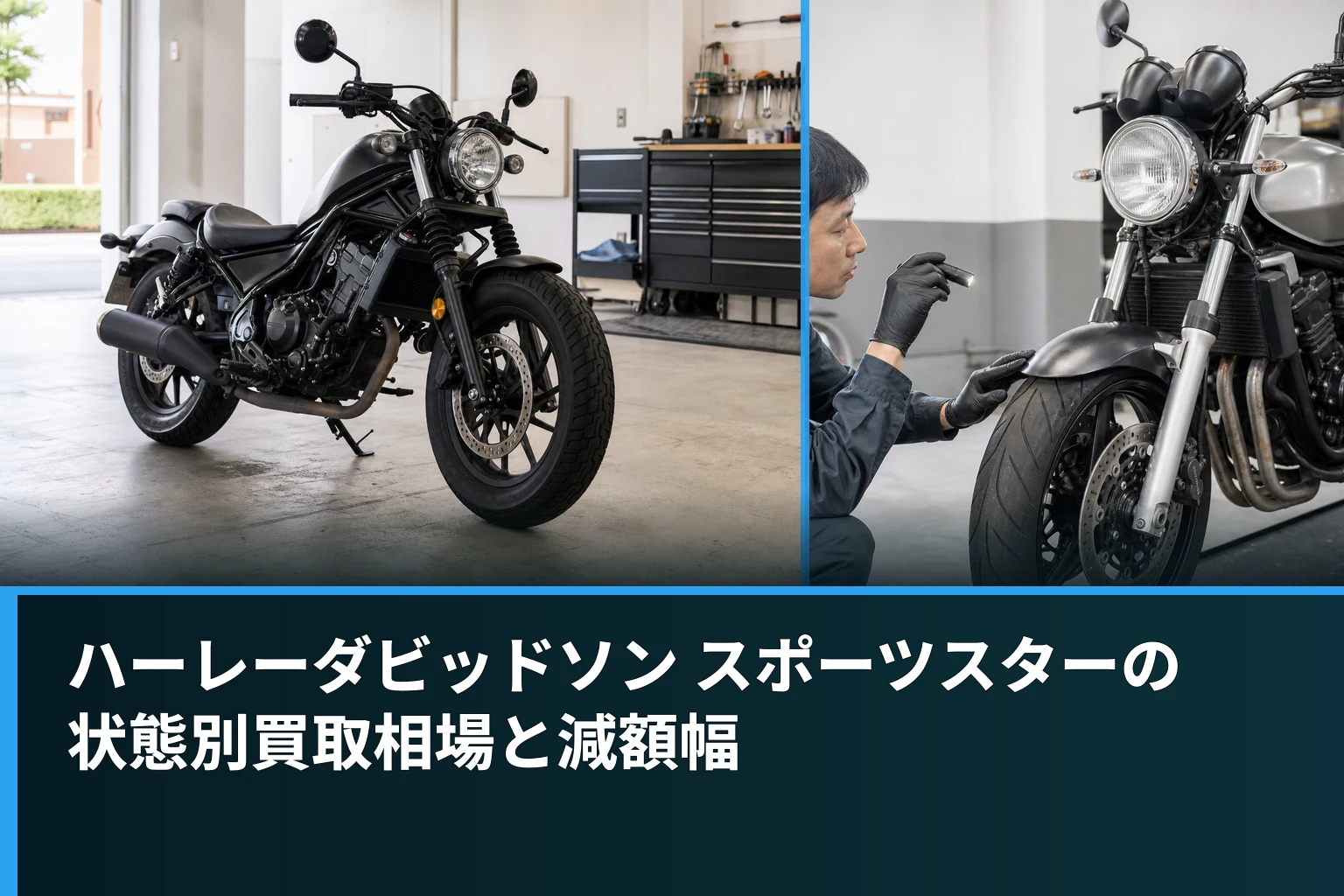 ハーレーダビッドソン スポーツスターの状態別買取相場と減額幅