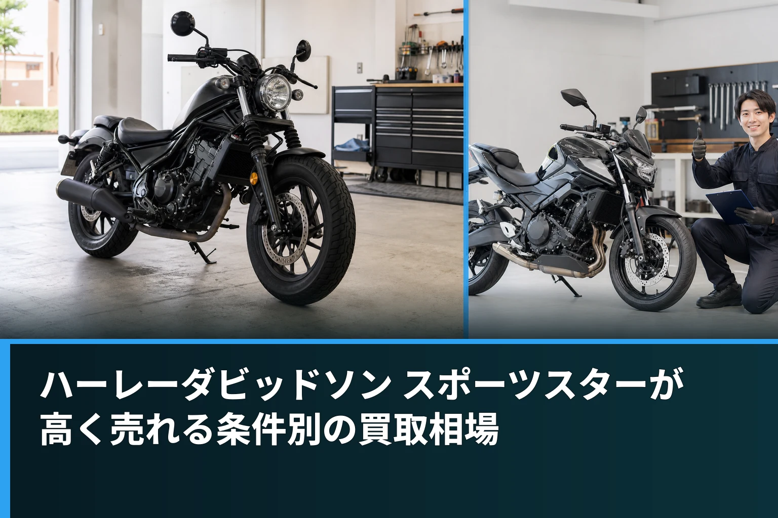 ハーレーダビッドソン スポーツスターが高く売れる条件別の買取相場
