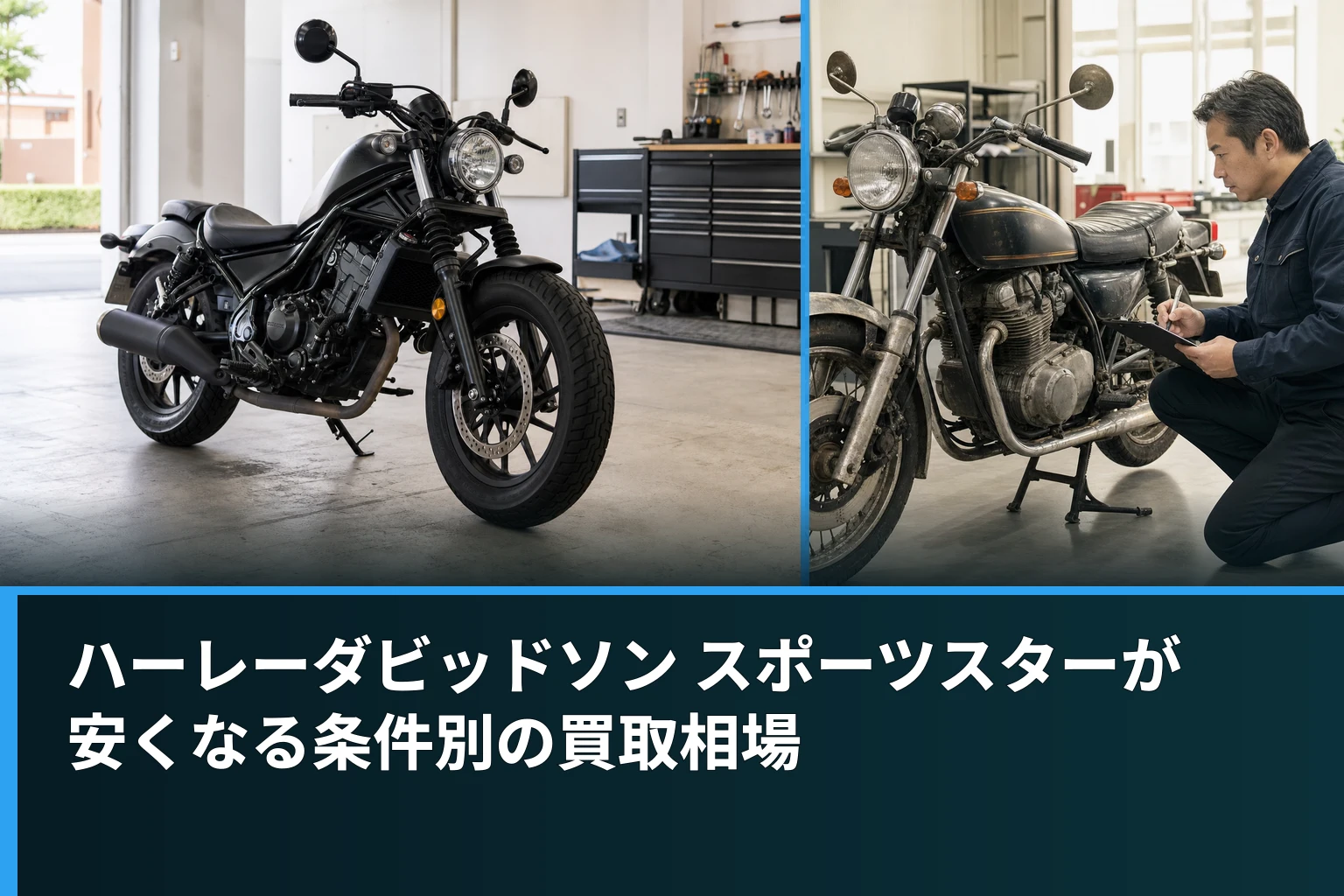 ハーレーダビッドソン スポーツスターが安くなる条件別の買取相場