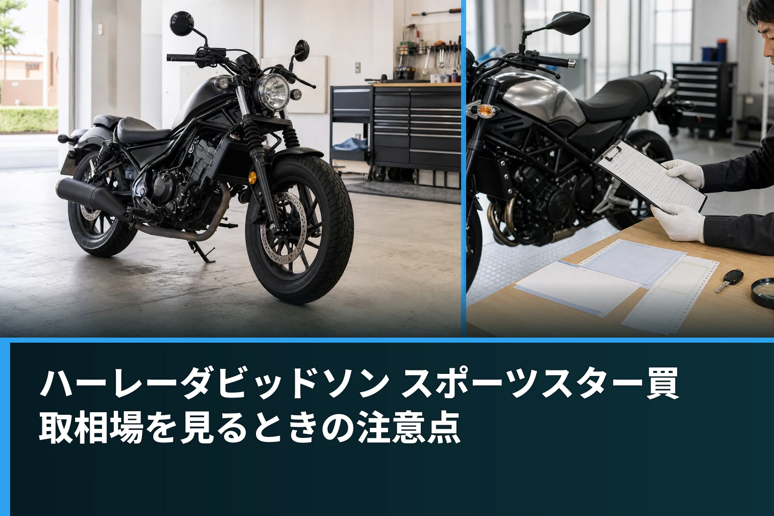 ハーレーダビッドソン スポーツスター買取相場を見るときの注意点
