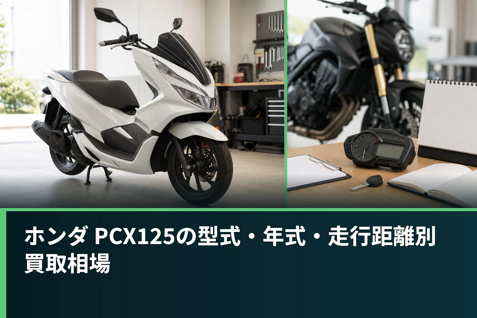 ホンダ PCX125の型式・年式・走行距離別買取相場
