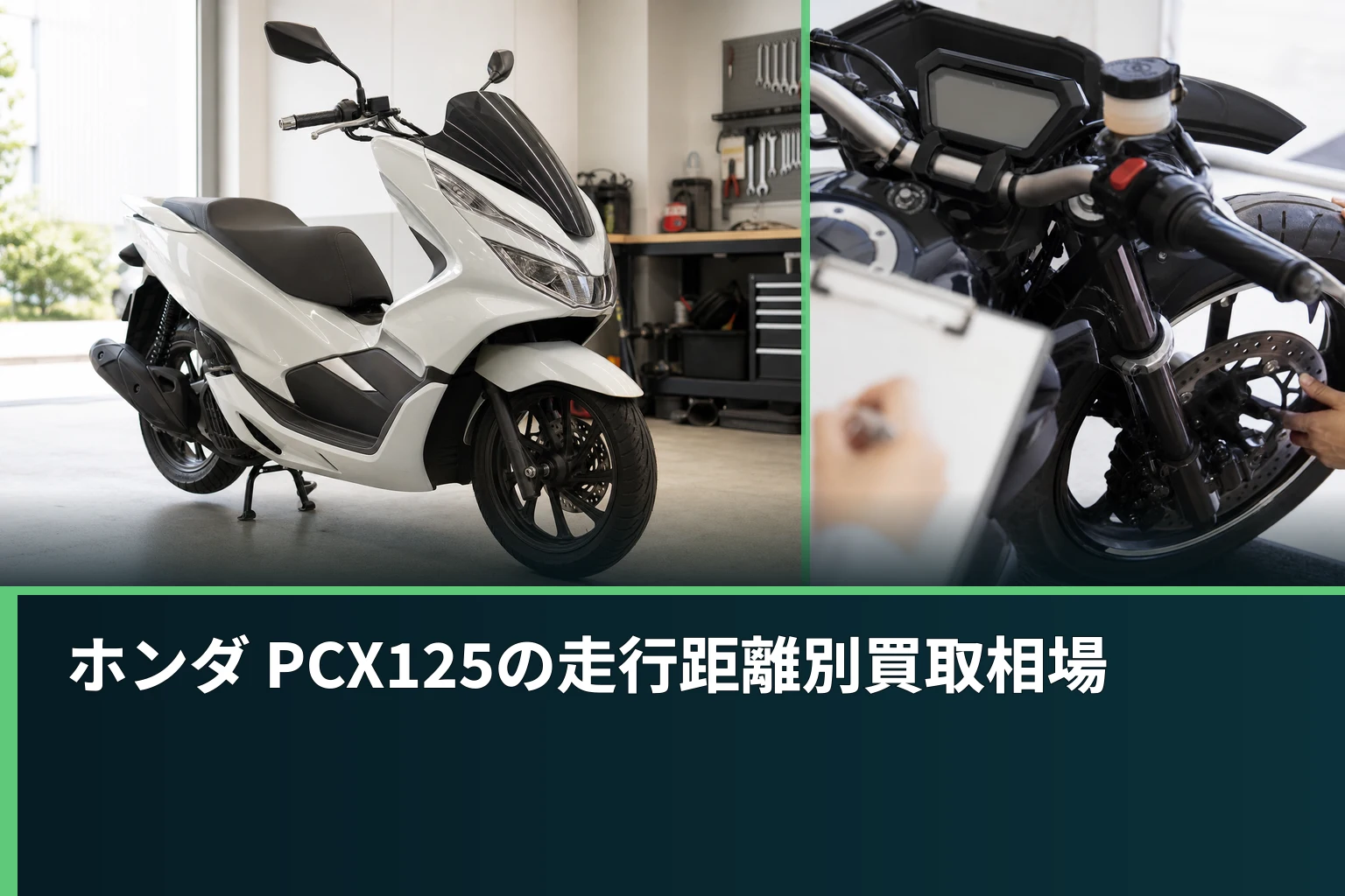 ホンダ PCX125の走行距離別買取相場